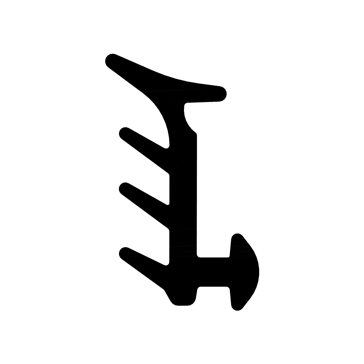 Verglasungsdichtungen - Verglasungsdichtung für Schüco, Heroal und Wicona Fenster | 12 mm Breite | Farbe: schwarz