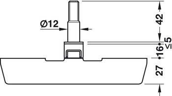 Gebäudeausstattung - Fenster-Zusatzschloss | Modell: Abus 2420 | Farbe: weiß