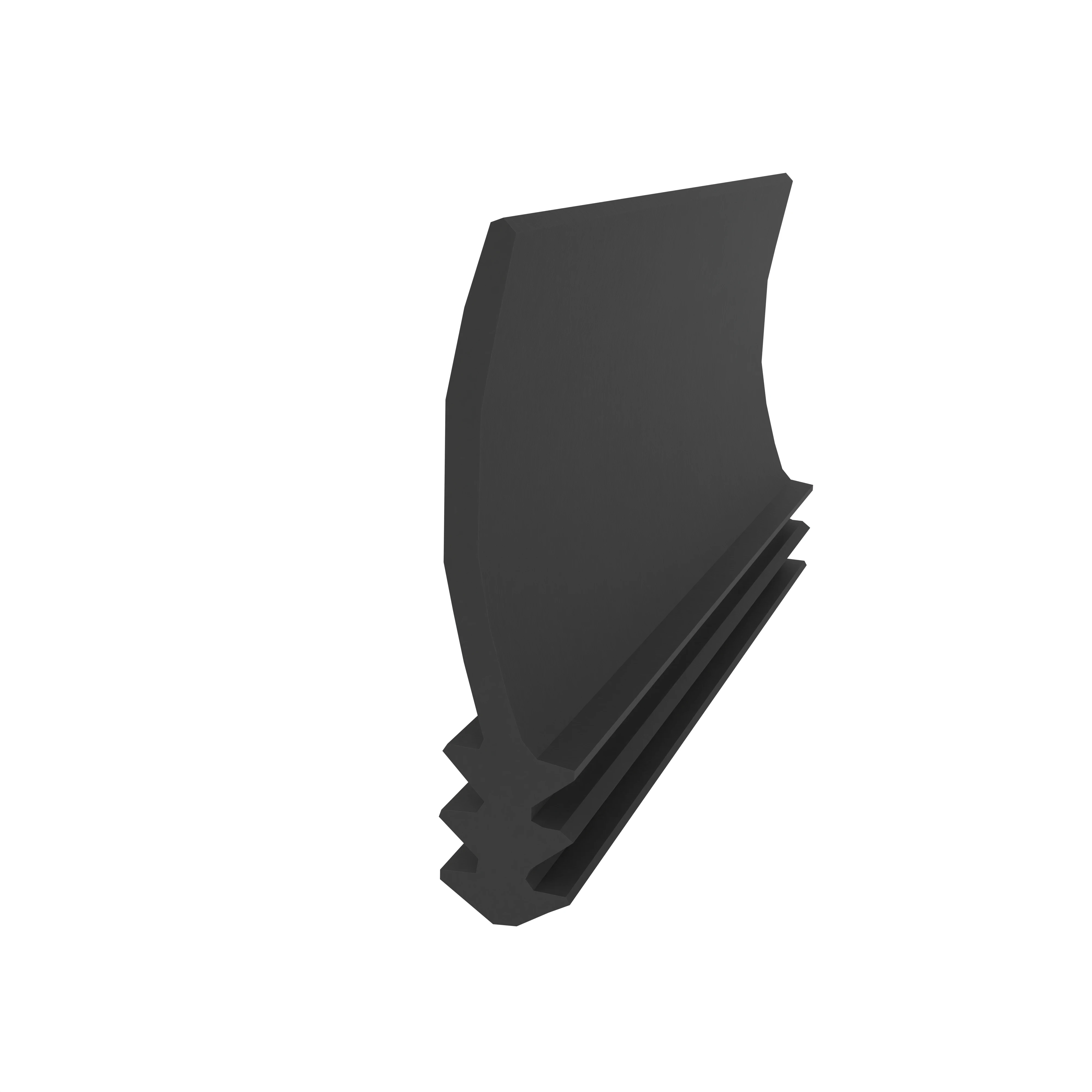Türrahmen Dichtung - Holzzargendichtung für Zimmertüren | 3 mm Nutbreite | Farbe: schwarz