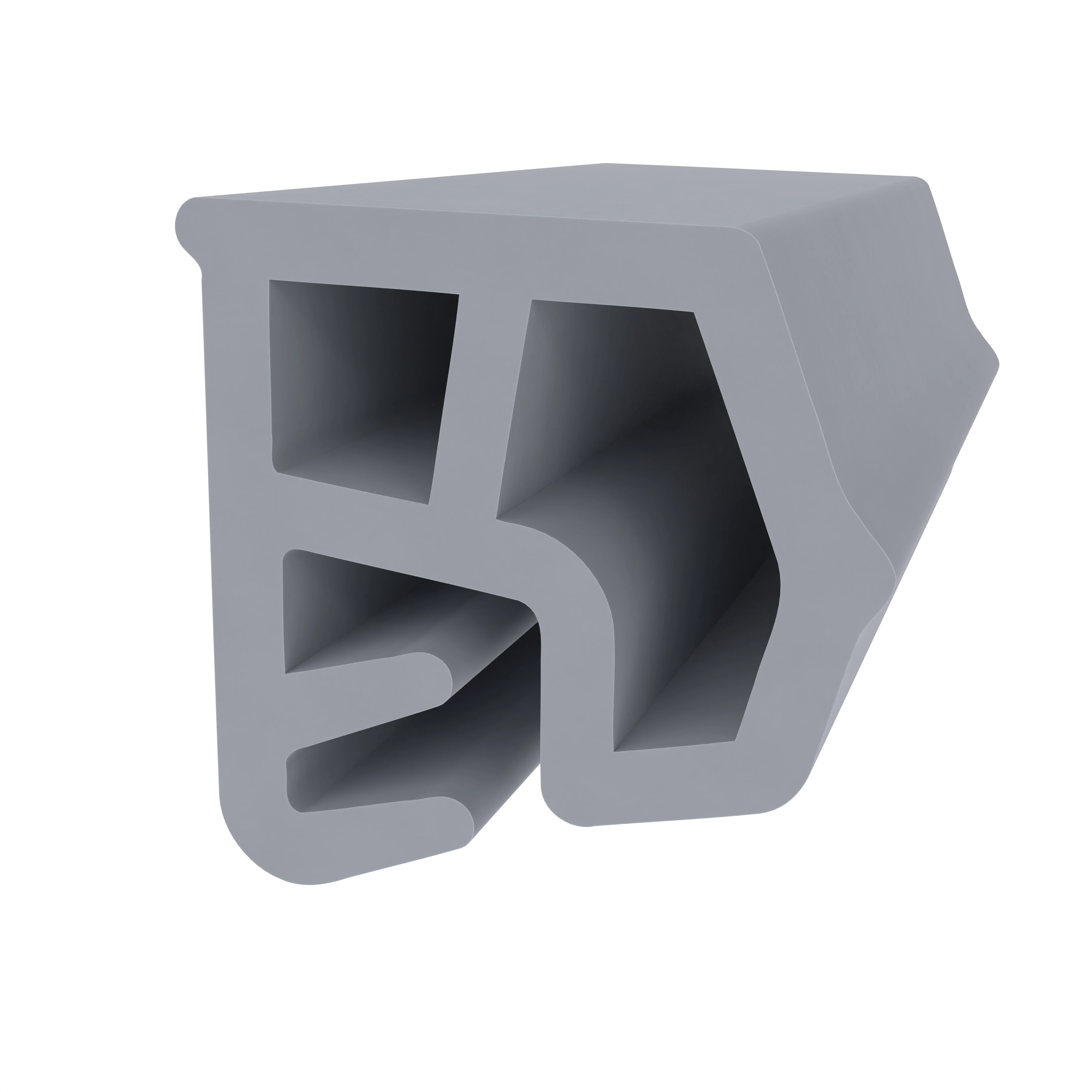 Stahlzargendichtung für Stahltüren | 13 mm Höhe | Farbe: grau