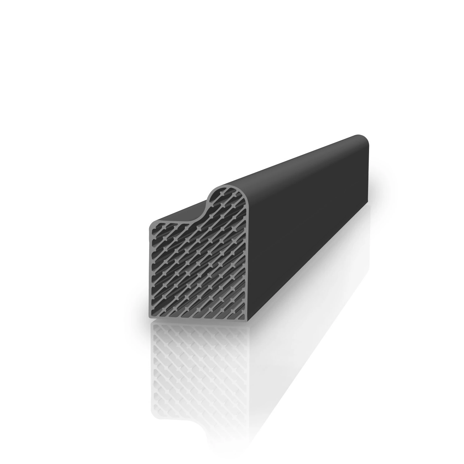 Stahlzargendichtung für Stahlrahmen | 12 mm Breite | Farbe: grau Stahlzargendichtung für Stahlrahmen | 12 mm Breite | Farbe: grau