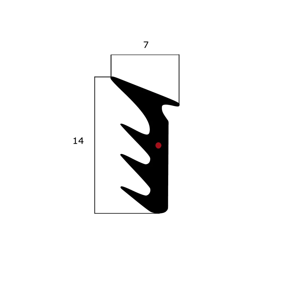 Verglasungsdichtungen - Verglasungsdichtung für Fenster | 7 mm Breite | Farbe: grau