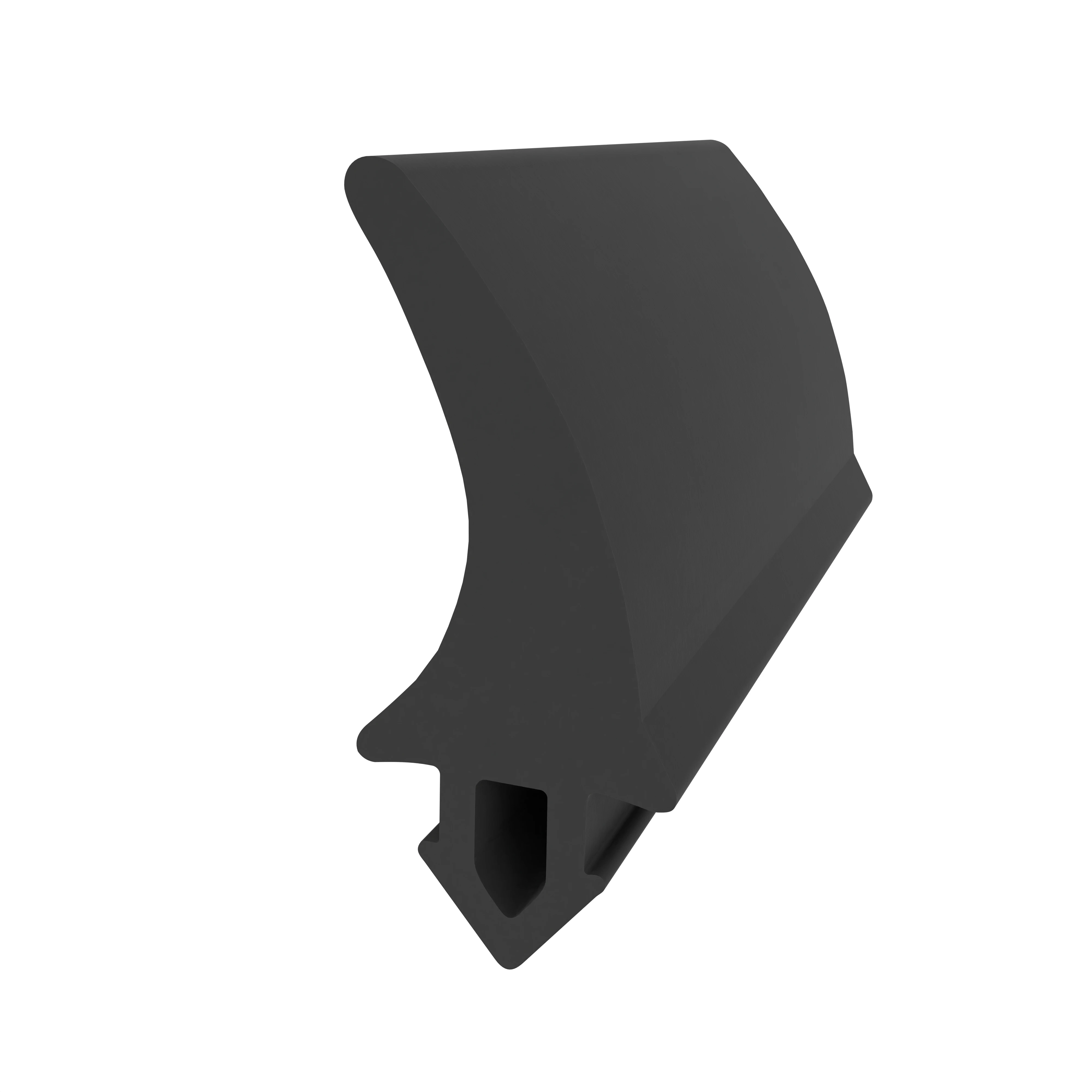 Kühlschrankdichtung Meterware | Höhe: 25,5 mm | Farbe: schwarz