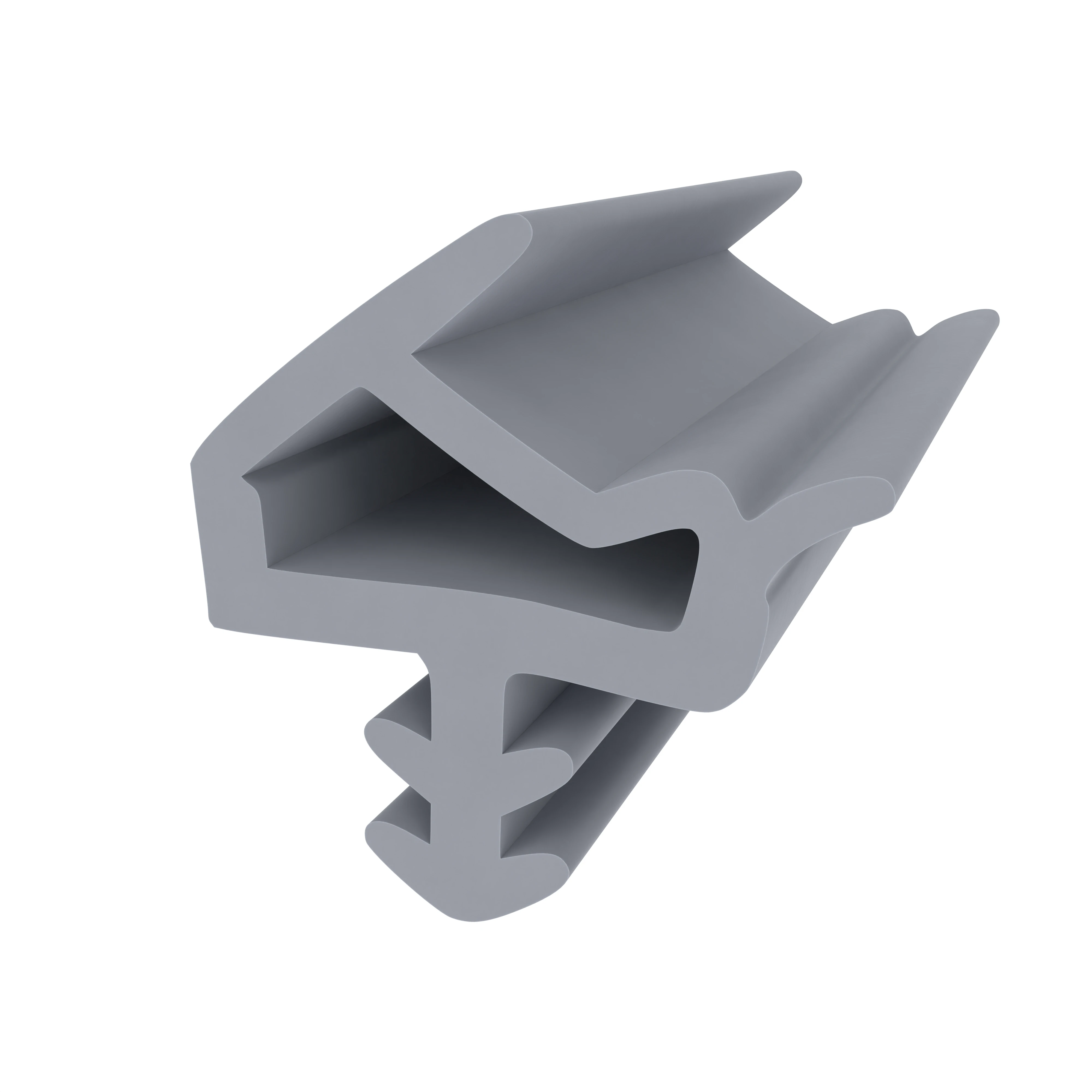 Türrahmen Dichtung - Holzzargendichtung für Zimmertüren | 3,5 mm Nut | Farbe: grau