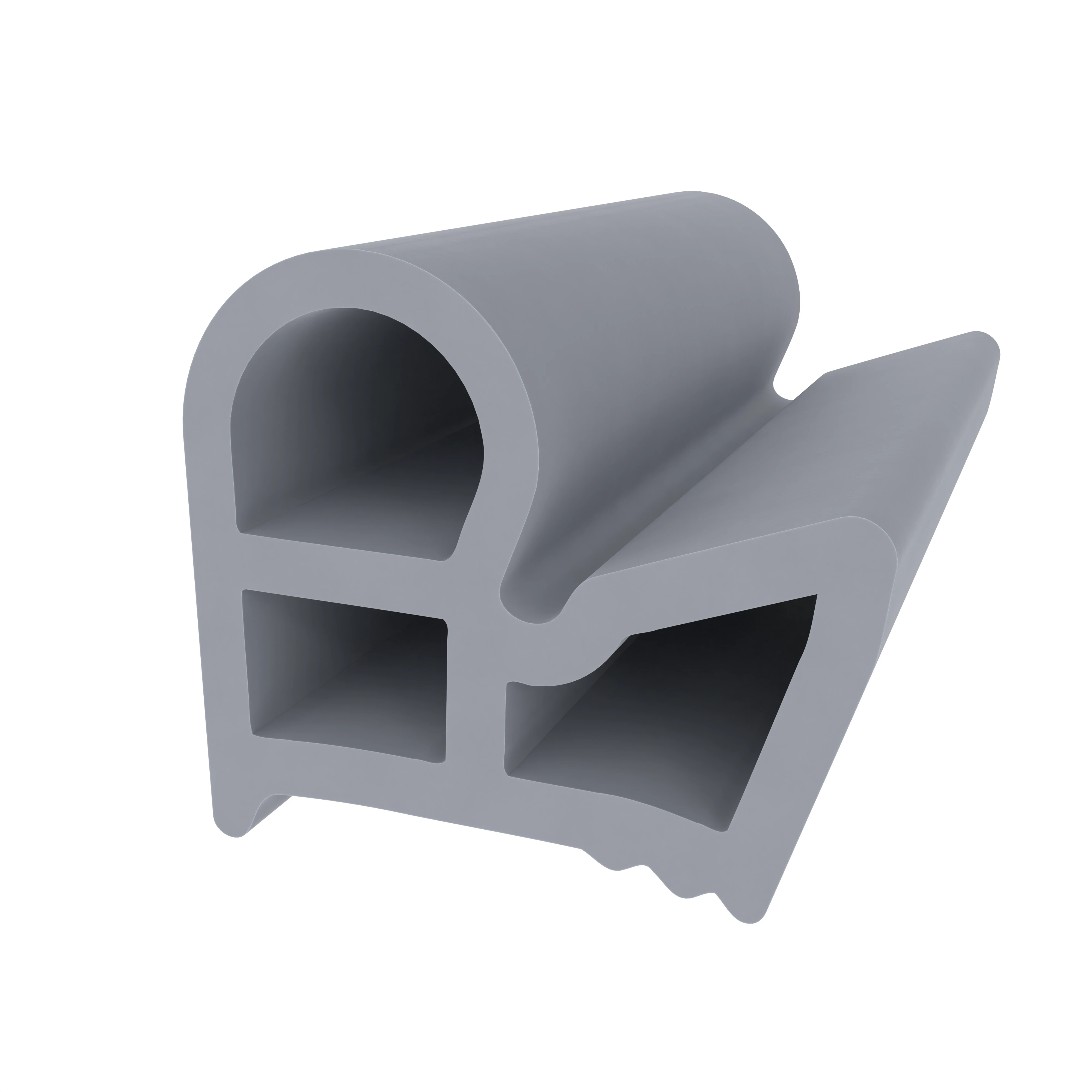 Stahlzargendichtung für Stahltüren | 18,5 mm Höhe | Farbe: grau