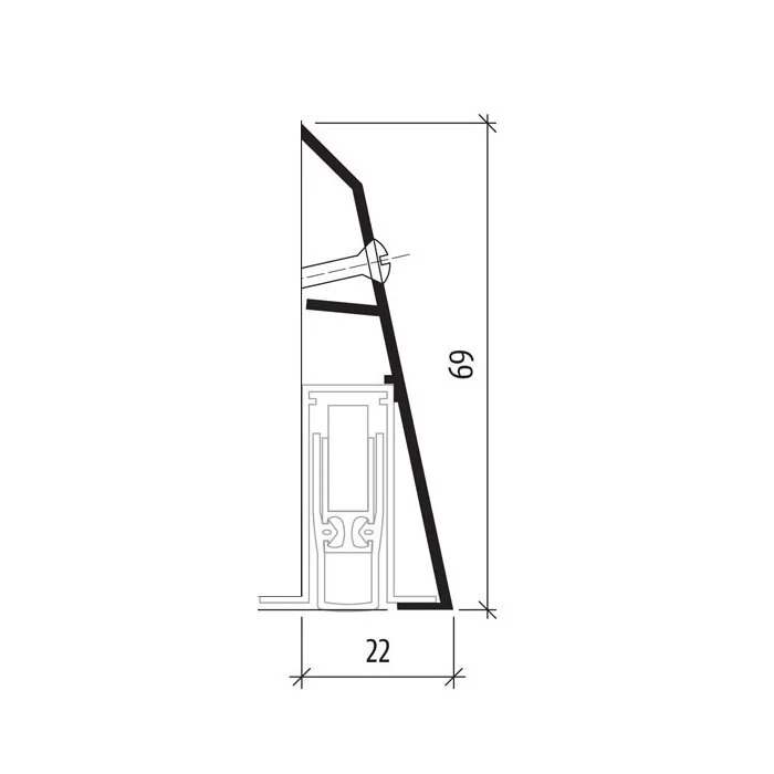 Absenkdichtungen - Planet Sockel Absenkdichtung | Länge: 1150 mm