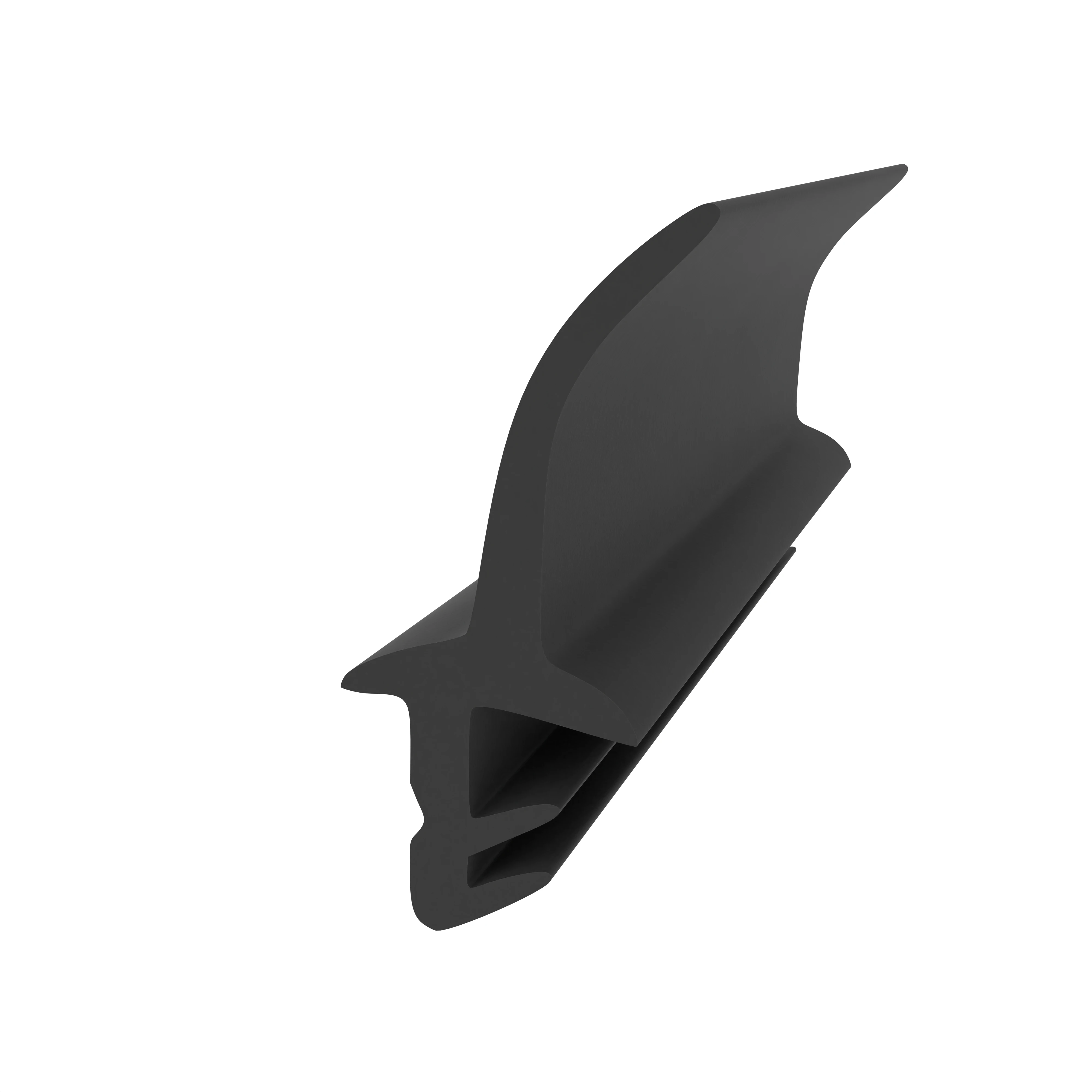 Türrahmen Dichtung - Holzzargendichtung für Haustüren | 8 mm Falzbreite | Farbe: schwarz