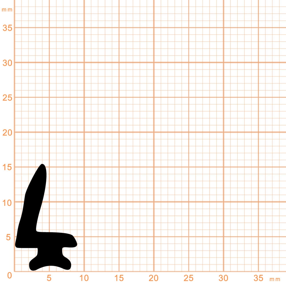 Mitteldichtungen - Mitteldichtung für TROCAL Fenster | 15,5 mm Höhe | Farbe: schwarz