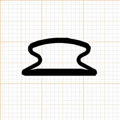 Türdichtung selbstklebend - Selbstklebende Stahlzargendichtung | Stangenware | Farbe: grau