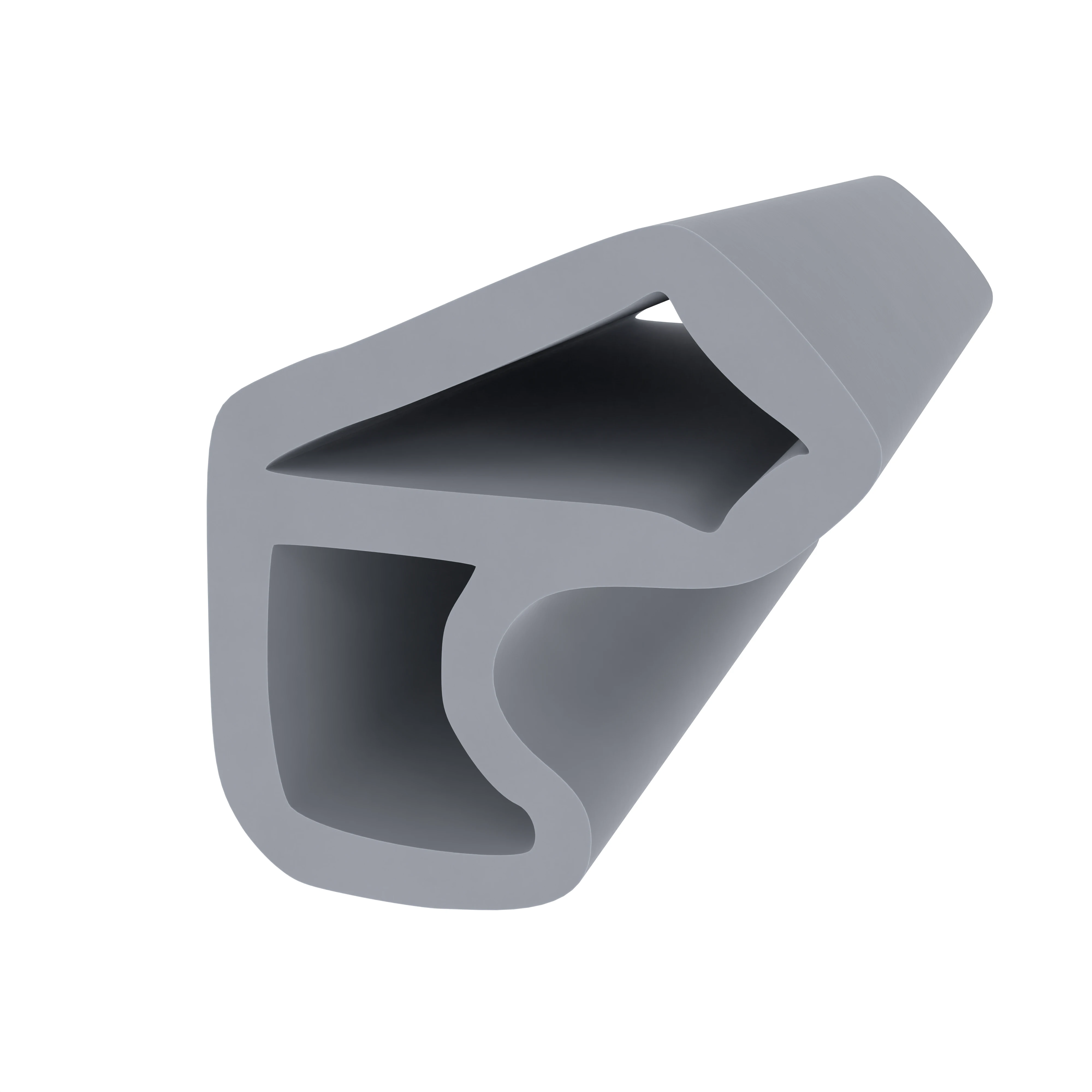 Türrahmen Dichtung - Stahlzargendichtung für Stahlrahmen | 13 mm Höhe | Farbe: grau