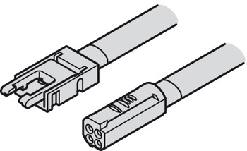 Beleuchtung - Zuleitung für LED-Band multiweiß | Nennspannung: 24 V | Kabellänge: 2000 mm