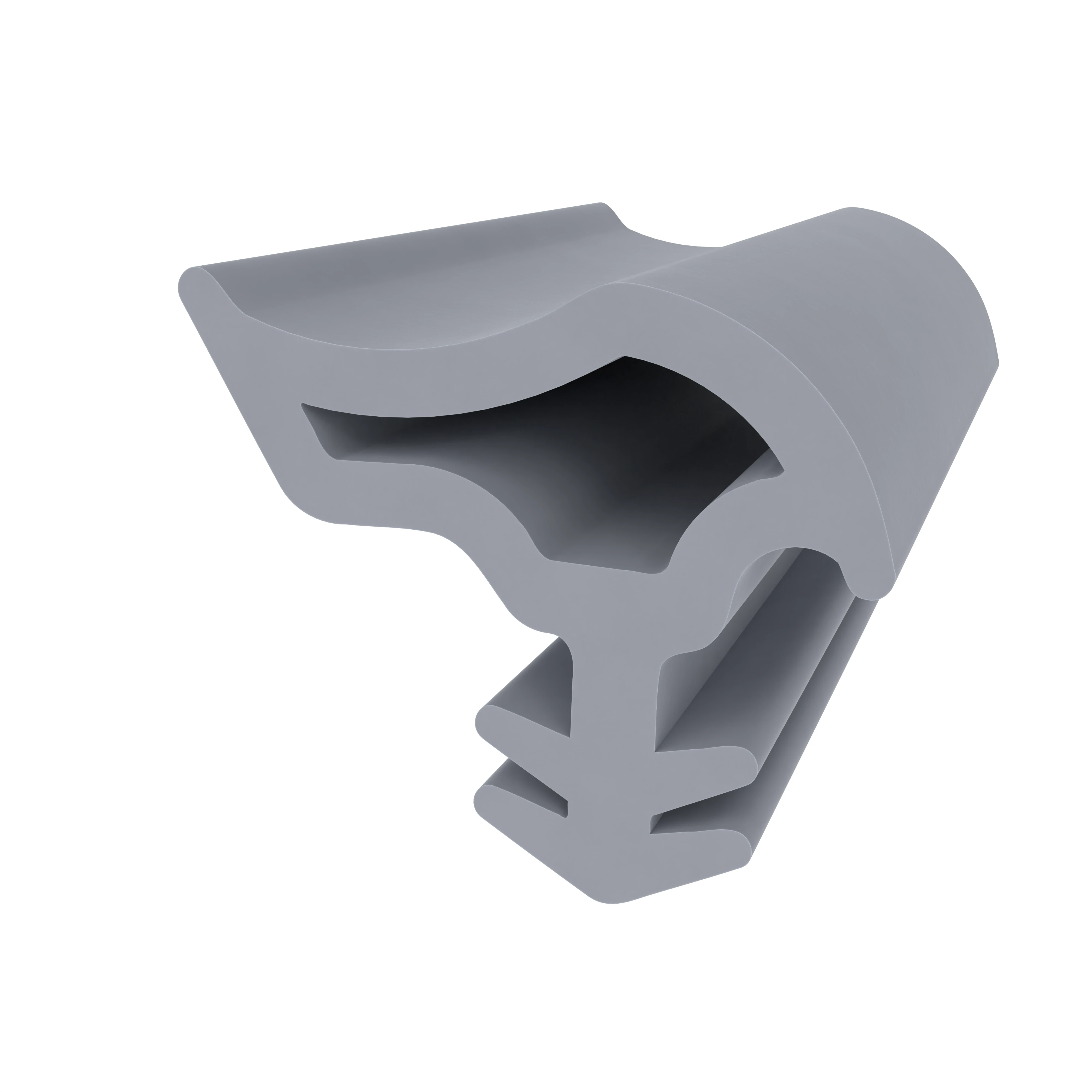 Stahlzargendichtung für Stahlprofile | 17,3 mm Breite | Farbe: grau