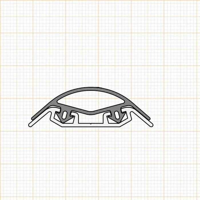 Bodenschwellendichtungen - Bodenschwellendichtung | Breite: 38 mm | Farbe: schwarz