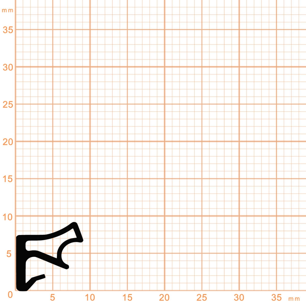 Überschlagdichtungen - Überschlagdichtung für Holzfenster | Höhe: 9 mm | Farbe: braun