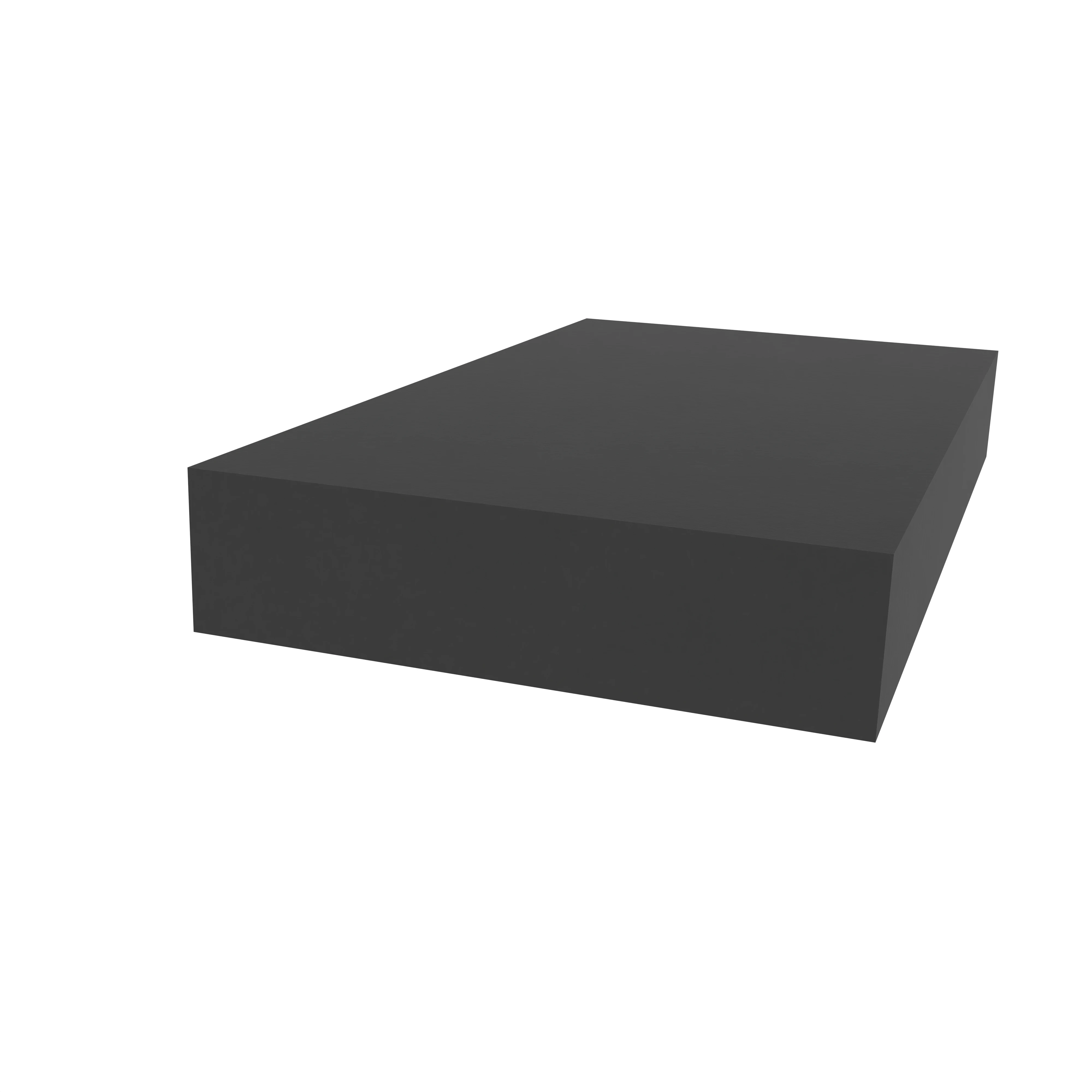 Moosgummidichtung vierkant | 5 mm Höhe | Farbe: schwarz