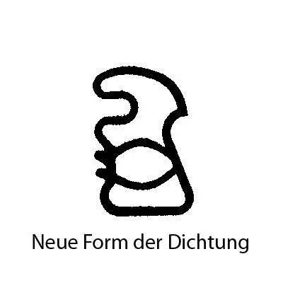 Türrahmen Dichtung - Stahlzargendichtung für Stahlzargen | 13 mm Breite | Farbe: grau