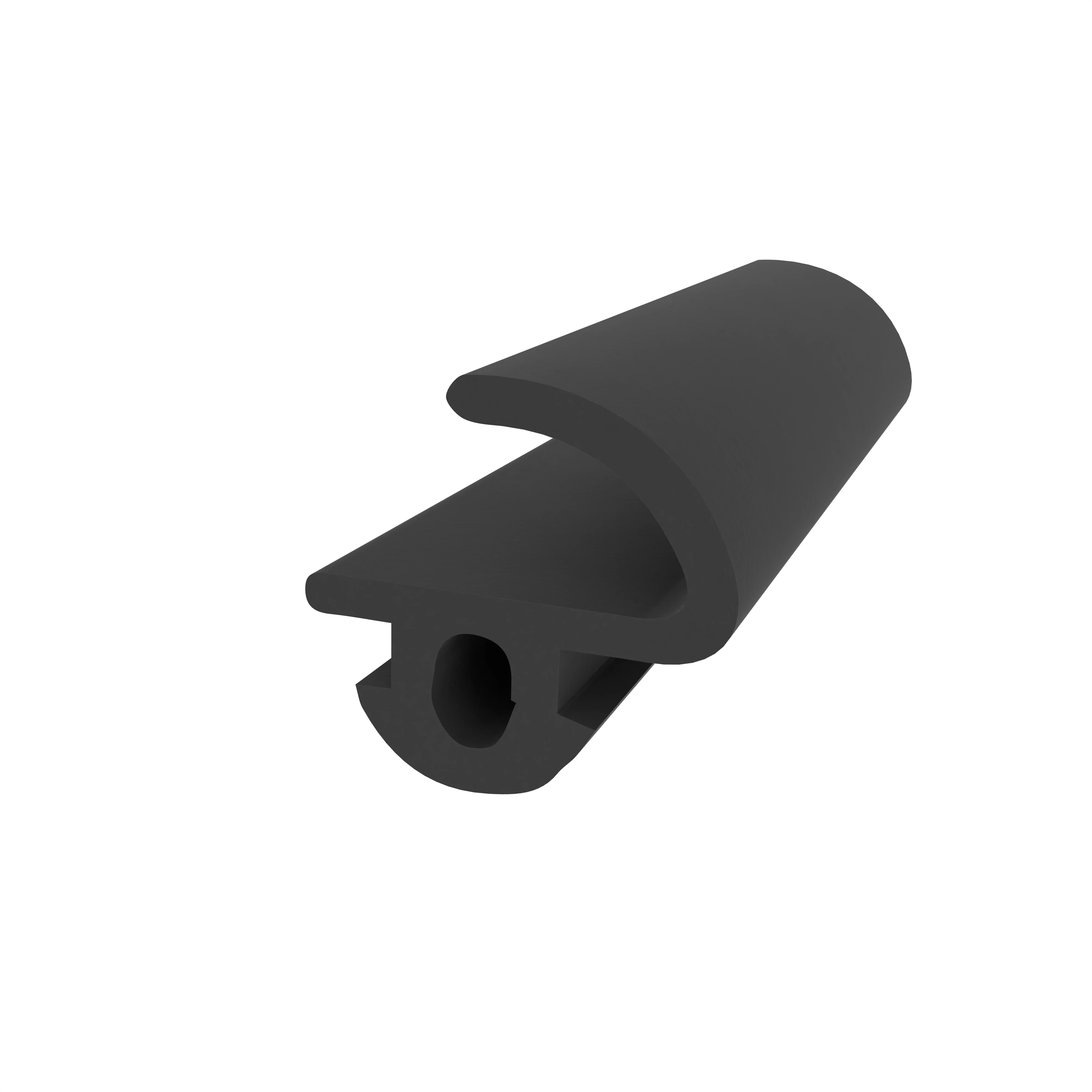 Anschlagdichtung mit Lippe für Hueck Fenster | 8 mm Höhe | Farbe: schwarz 