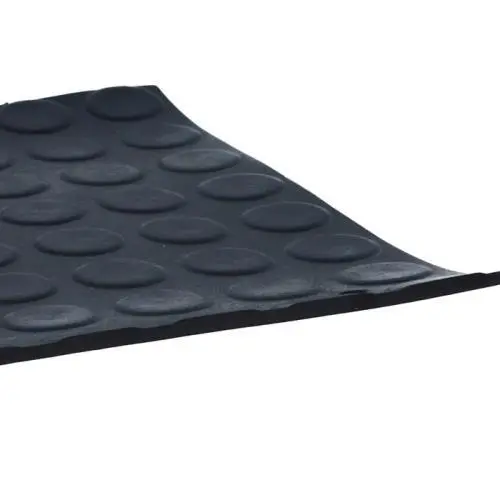 Anti-Vibrationsmatten - Noppenmatte mit flachen Noppen | Dicke: 4 mm | Breite: 1250 mm
