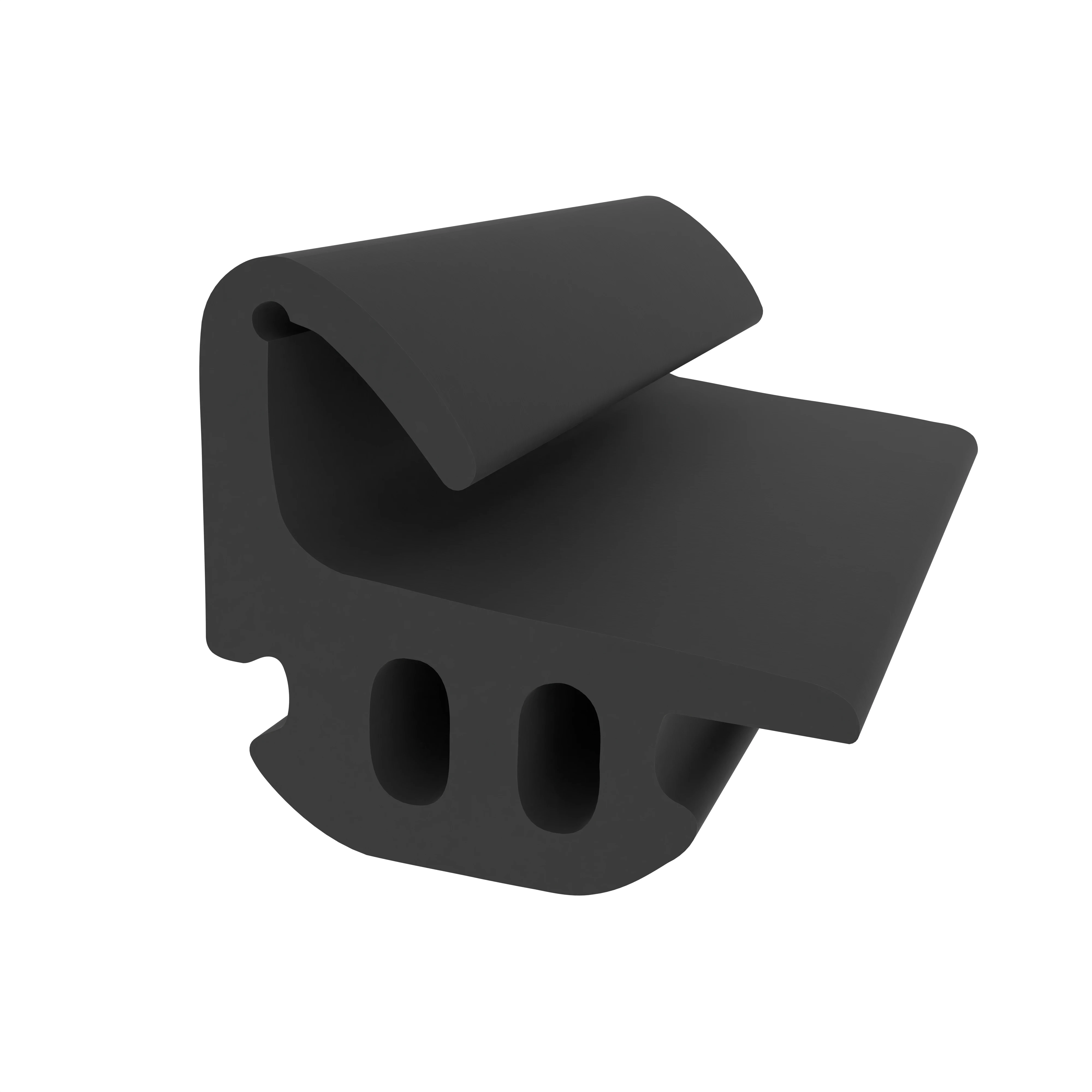 Mitteldichtung für Metall- und Alufenster | 13 mm Höhe | Farbe: schwarz