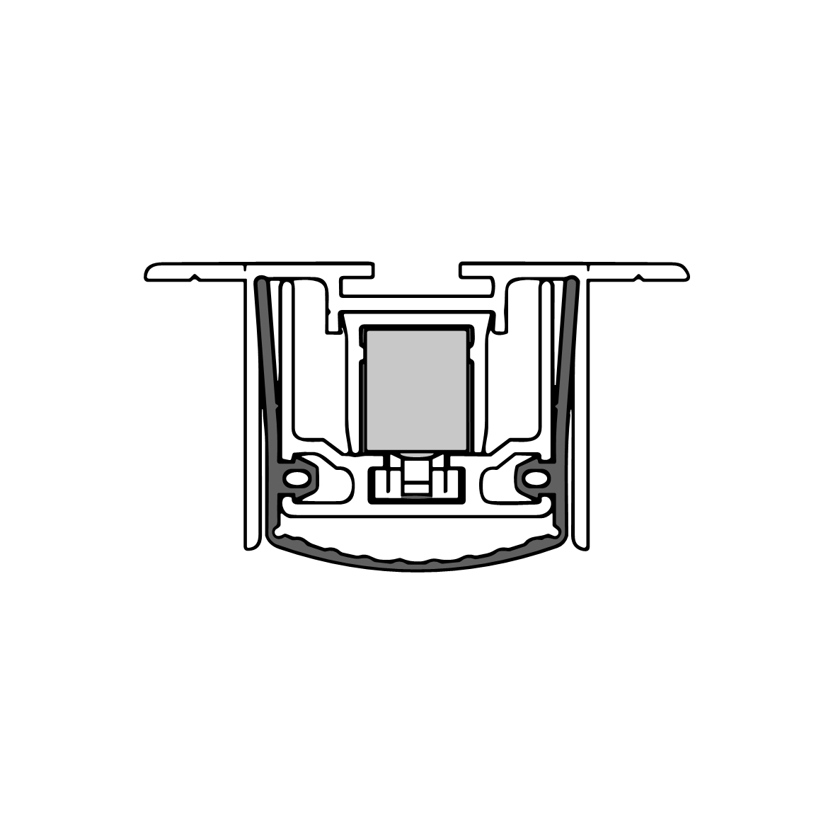 Absenkdichtungen - Schall-Ex Stadi L-24/20 TS Absenkdichtung von Athmer | Länge: 1050 mm