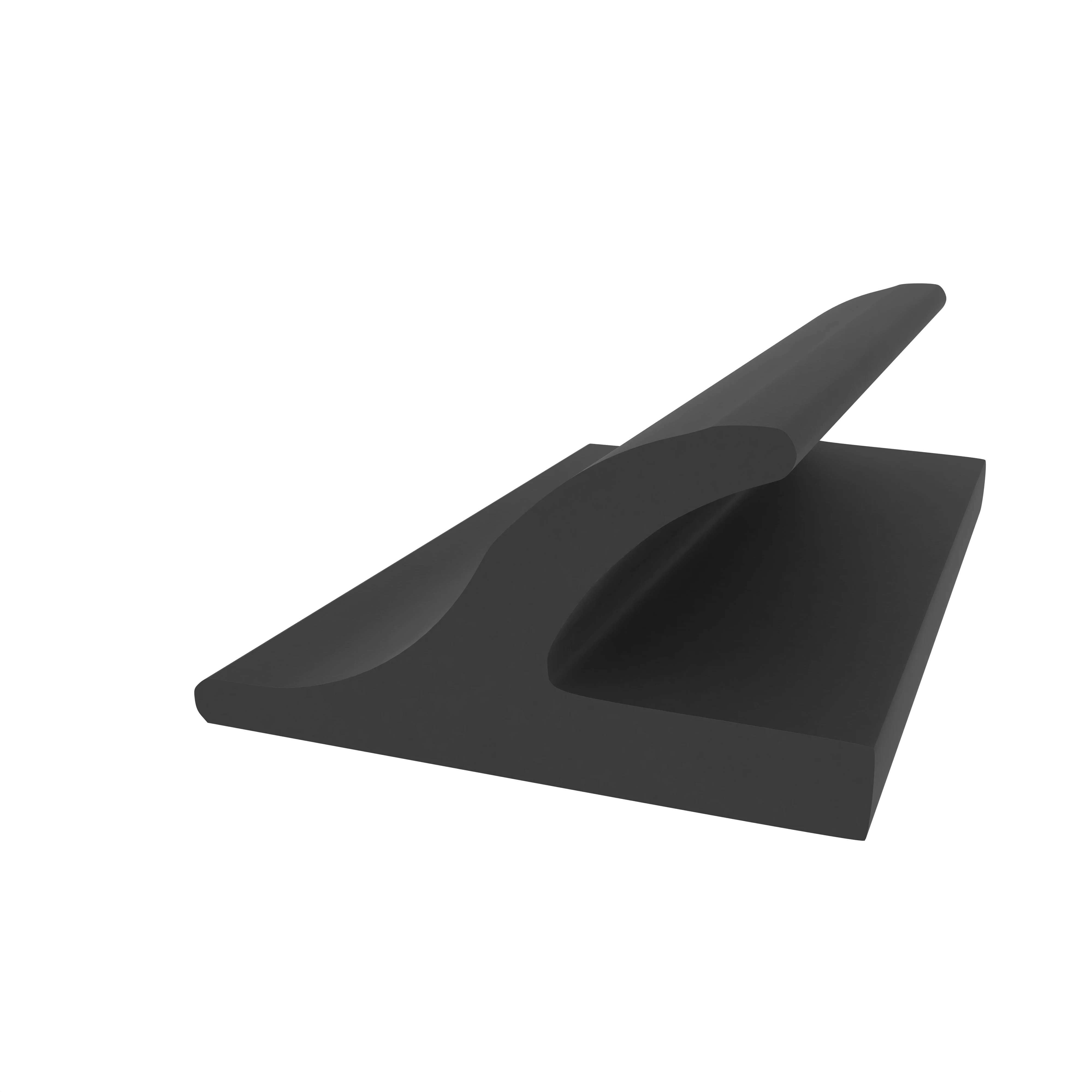 Voll- und Moosgummi-Profile - Kühlschrankdichtung Meterware | Höhe: 13 mm | Farbe: schwarz