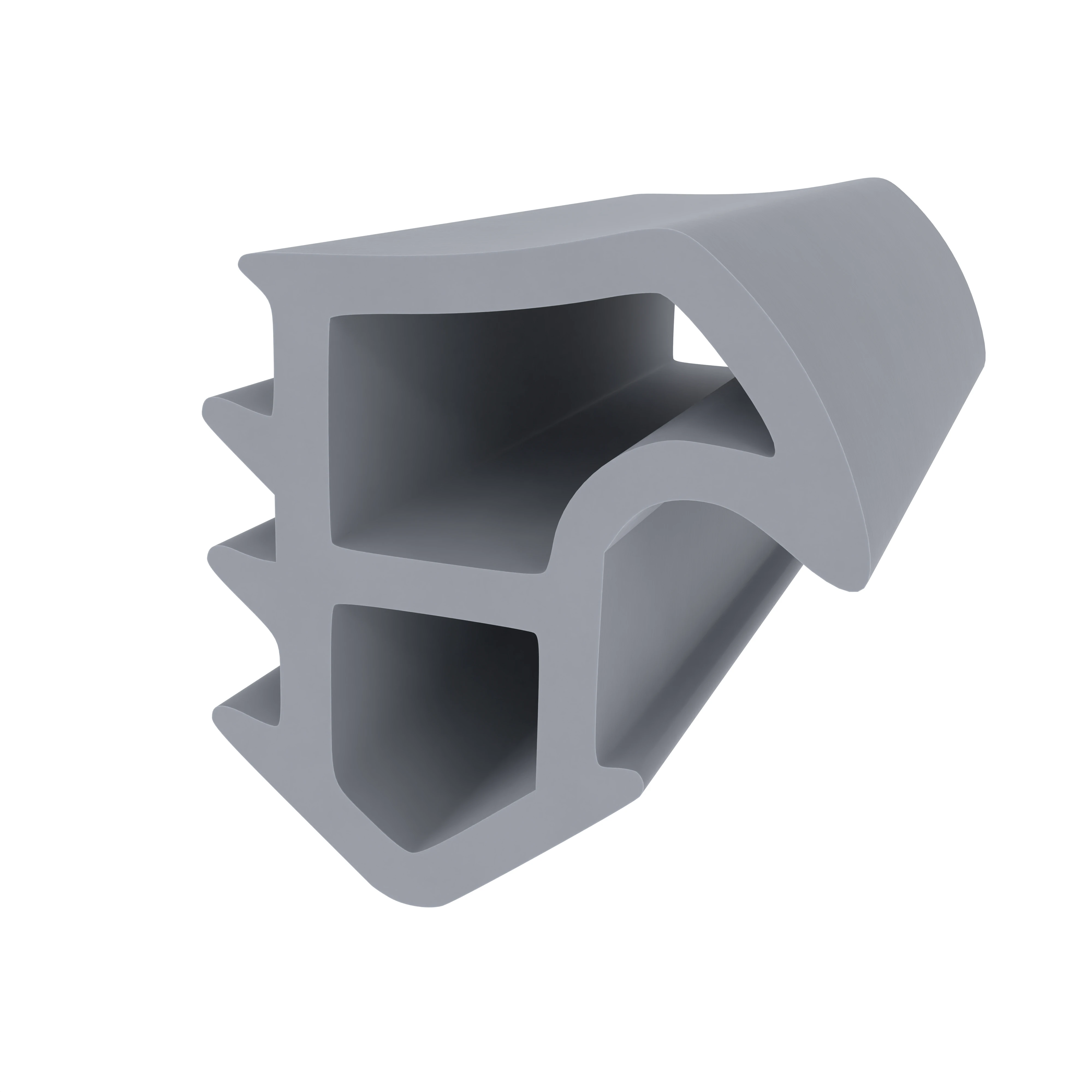 Stahlzargendichtung für Stahlrahmen | 15 mm Höhe | Farbe: grau