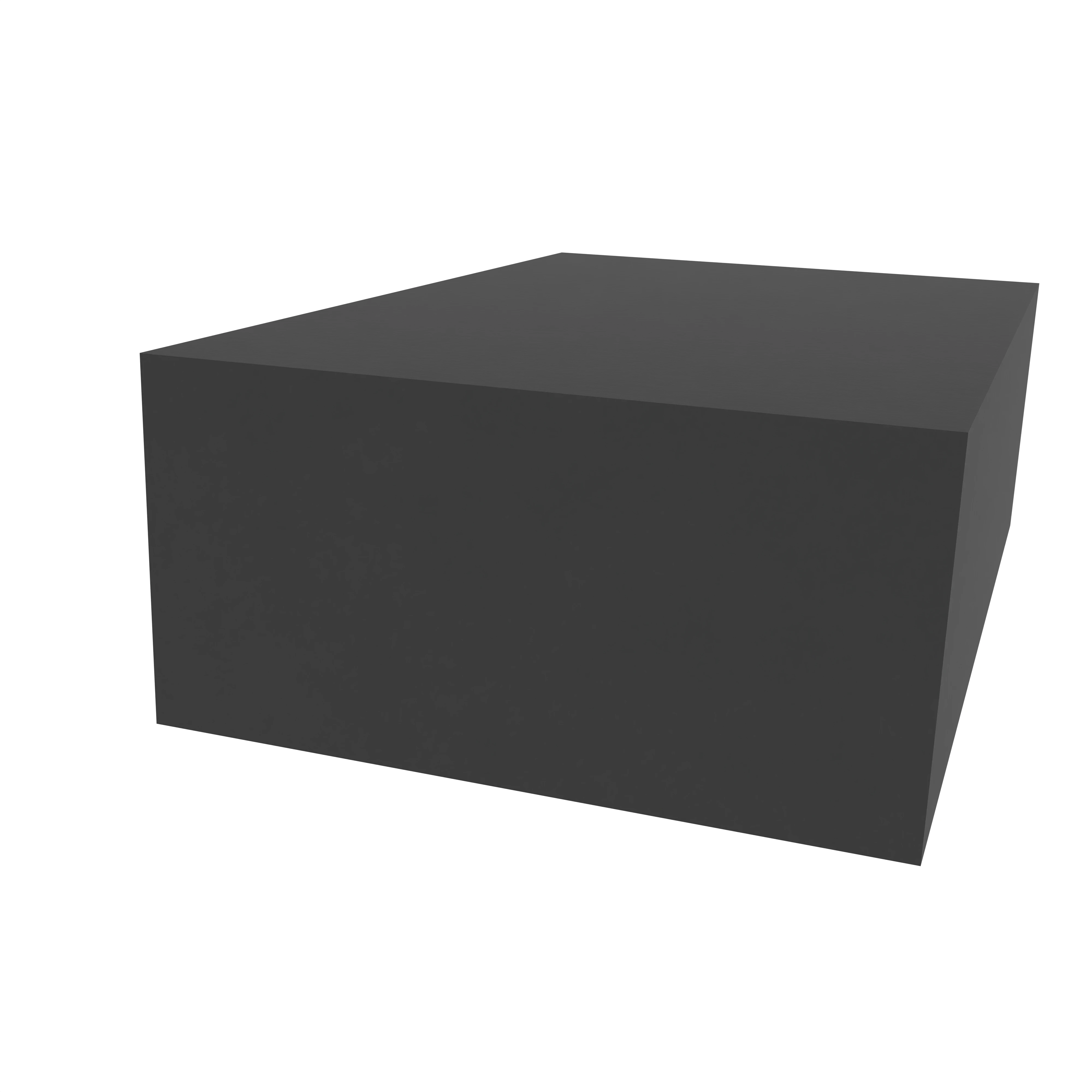 Moosgummidichtung vierkant | 40 mm Breite | Farbe: schwarz