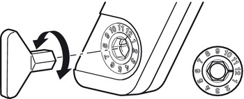 Beschläge - Innensechskantschlüssel | Schlüsselweite: 10 mm | Farbe: Grau