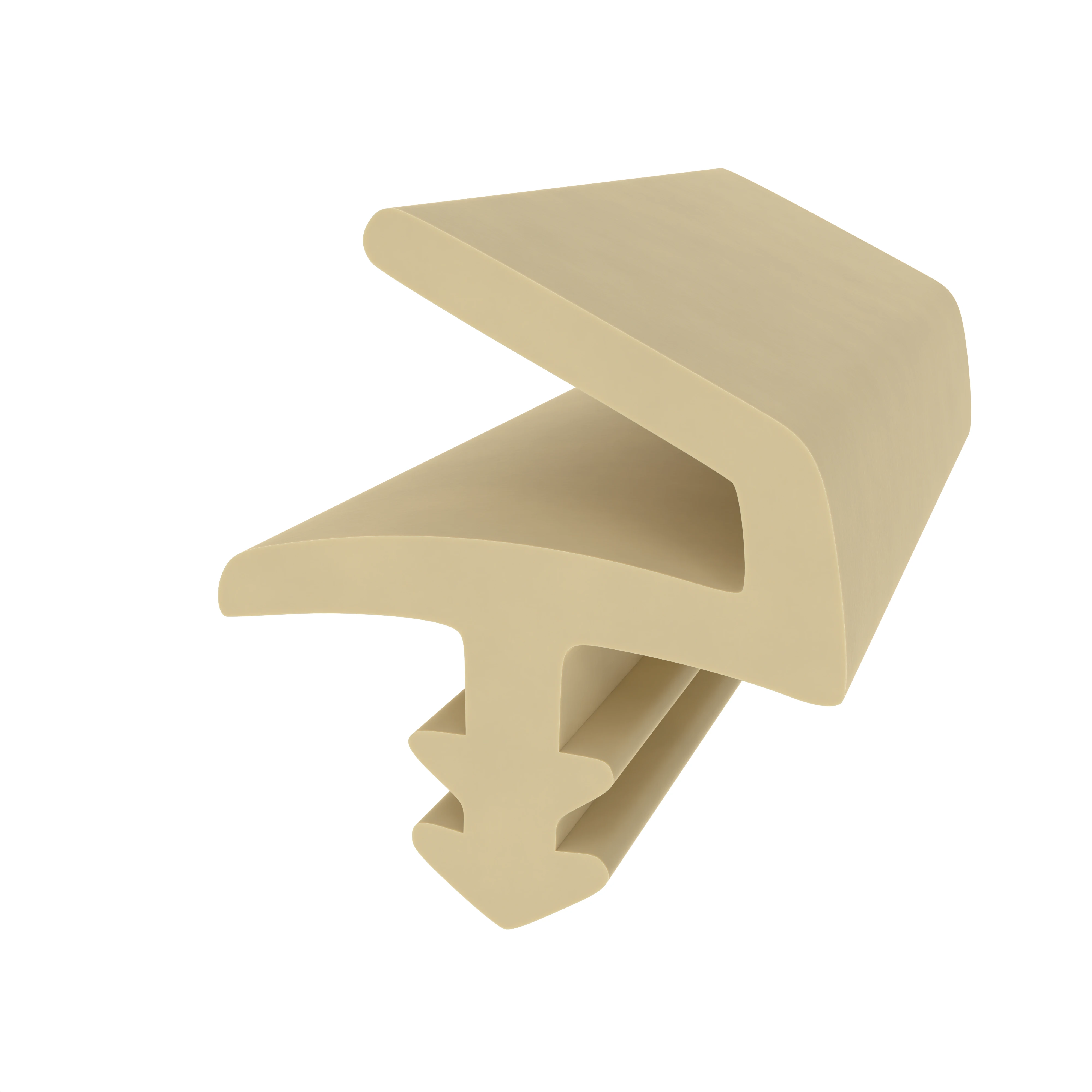 Türrahmen Dichtung - Holzzargendichtung für Zimmertüren | 14 mm Falzbreite | Farbe: beige