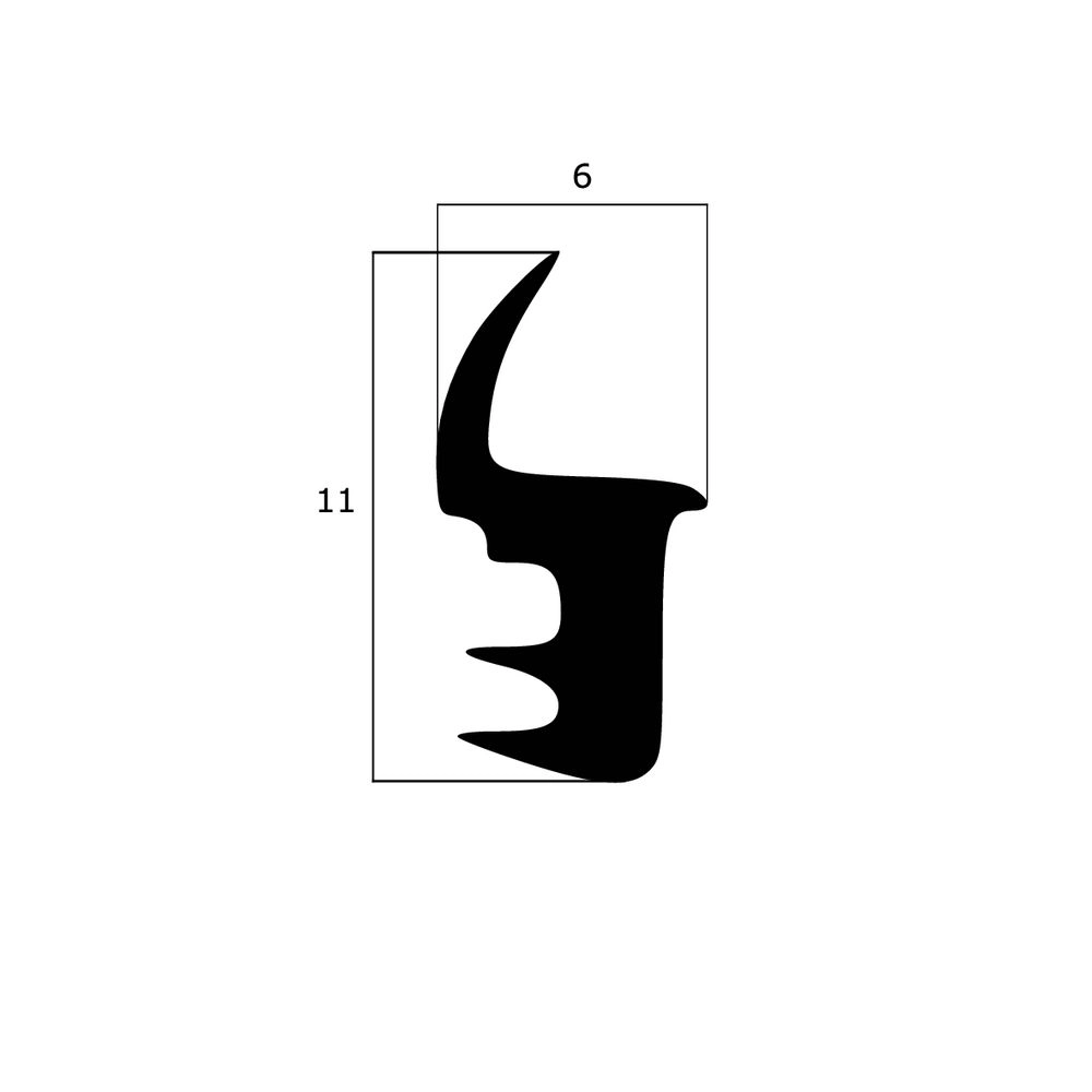 Türrahmen Dichtung - Holzzargendichtung für Zimmertüren | 3 - 4 mm Nutbreite | Farbe: braun
