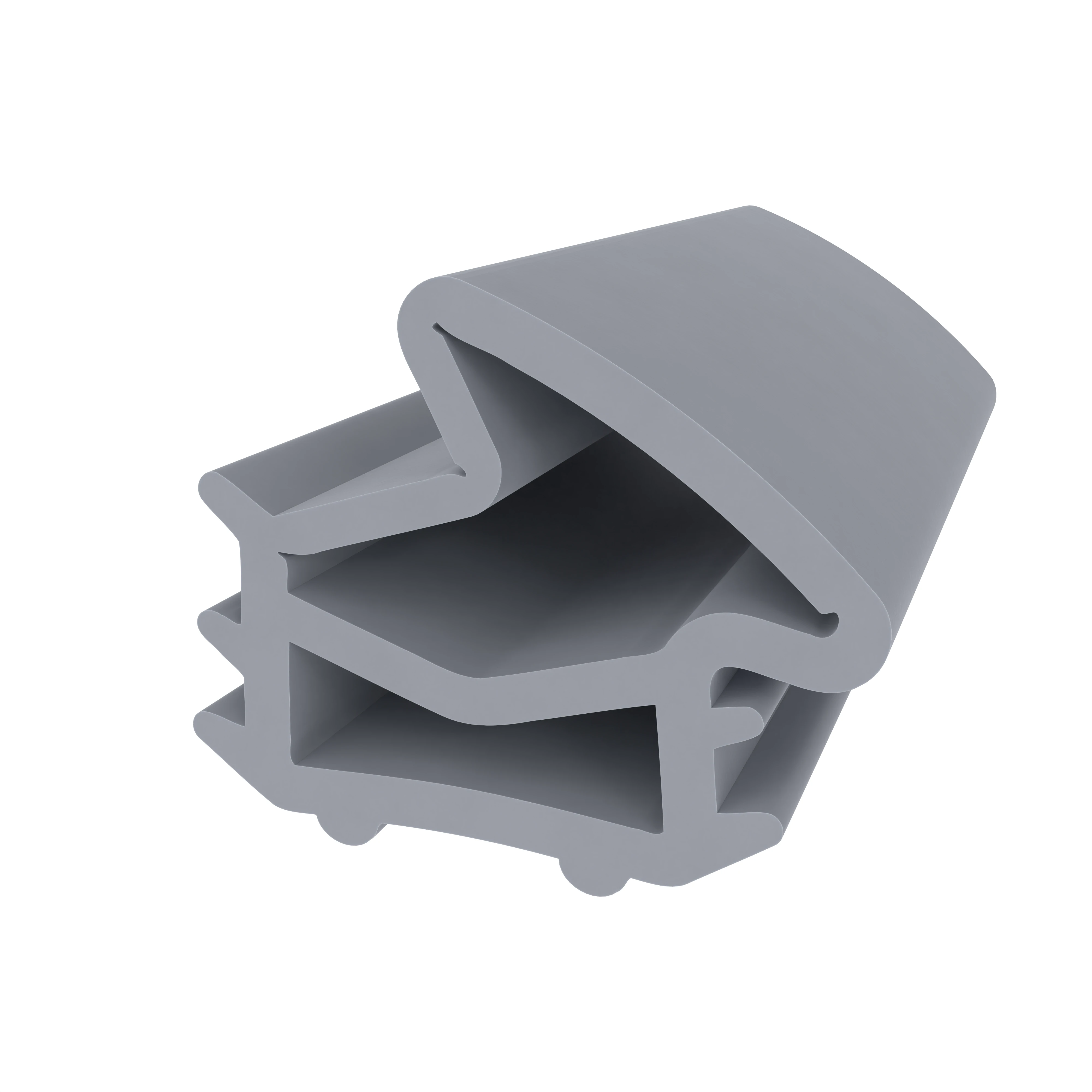 Stahlzargendichtung für Stahlrahmen | 15 mm Höhe | Farbe: grau Stahlzargendichtung für Stahlrahmen | 15 mm Höhe | Farbe: grau