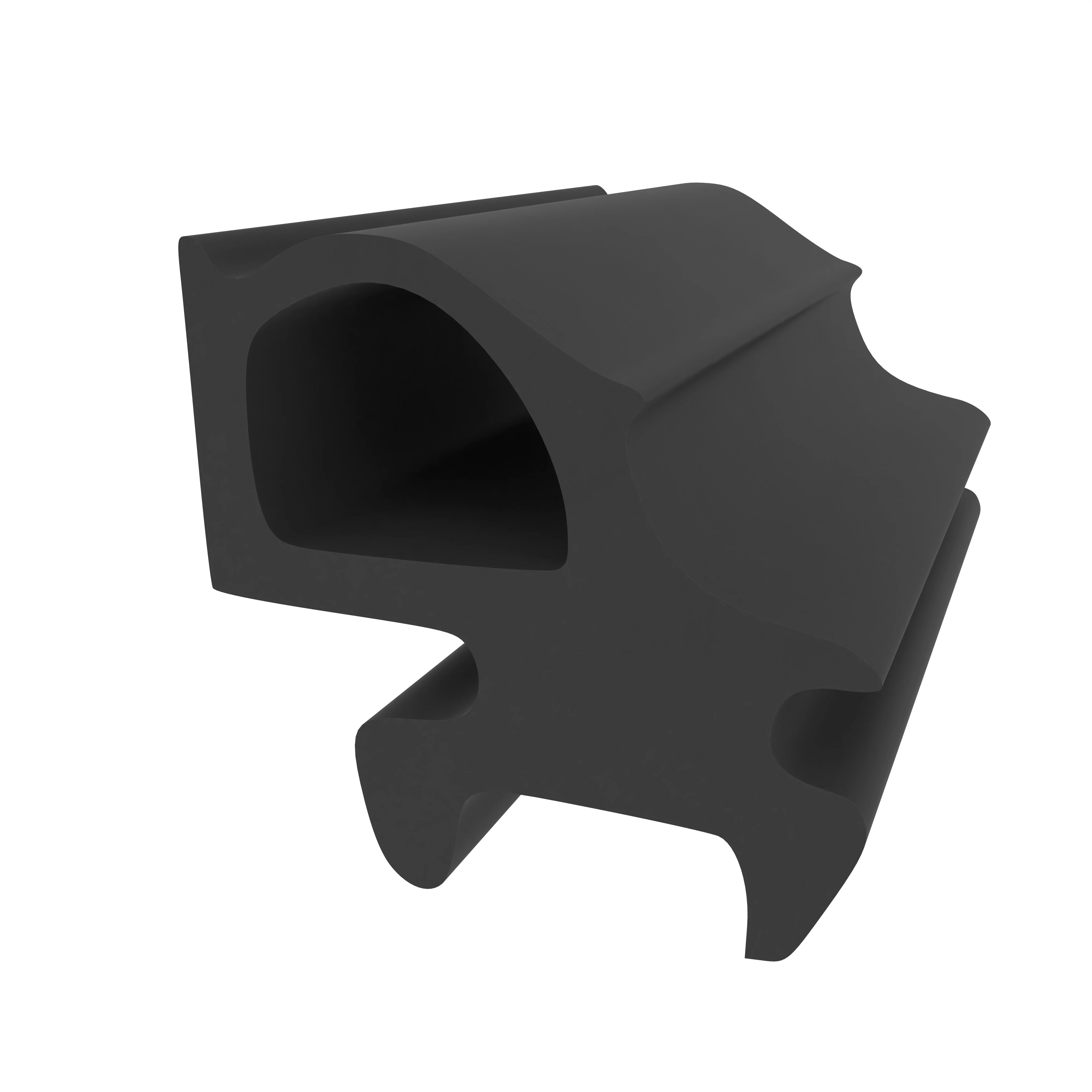 Lippendichtungen - Anschlagdichtung für Aluplast WF 600 | 10 mm Breite | Farbe: schwarz