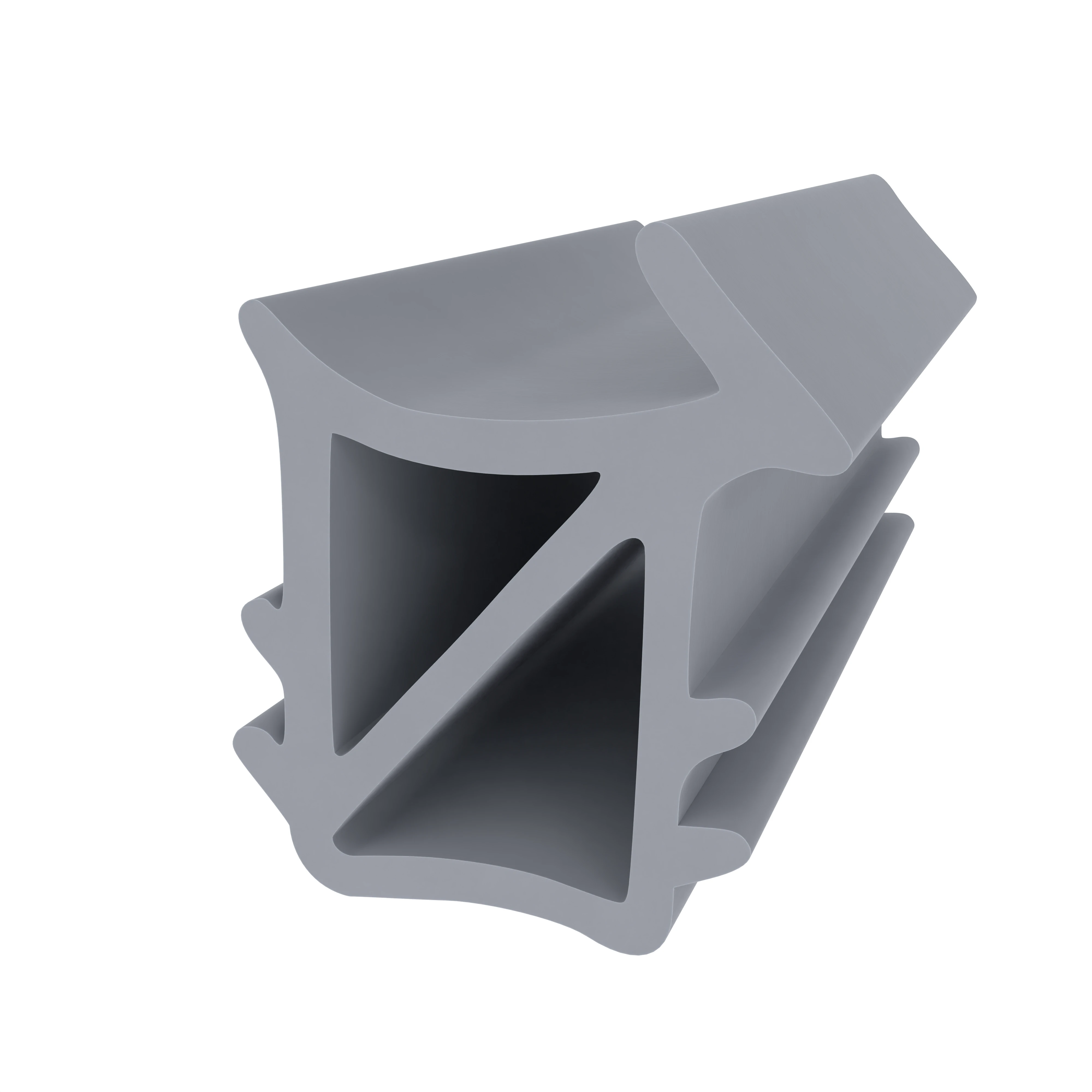 Stahlzargendichtung für Stahlrahmen | 17 mm Höhe | Farbe: grau
