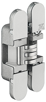 Scharnier für Holzdicken ab 18 mm | Montage: zum Schrauben | Farbe: verchromt matt