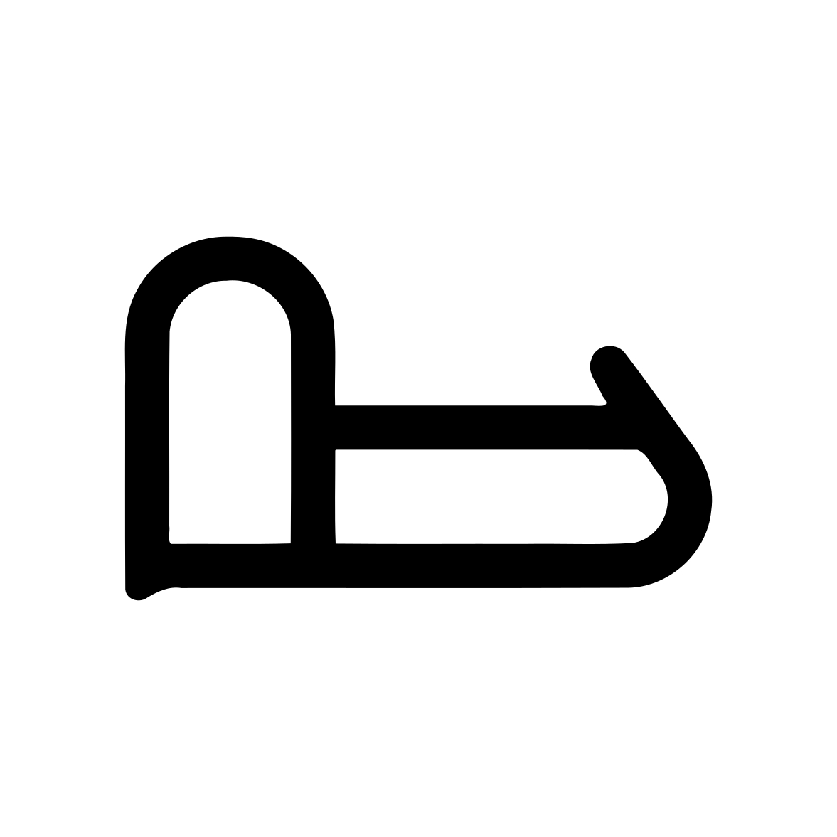 Türrahmen Dichtung - Stahlzargendichtung für Stahltüren | 18 mm Höhe | Farbe: grau