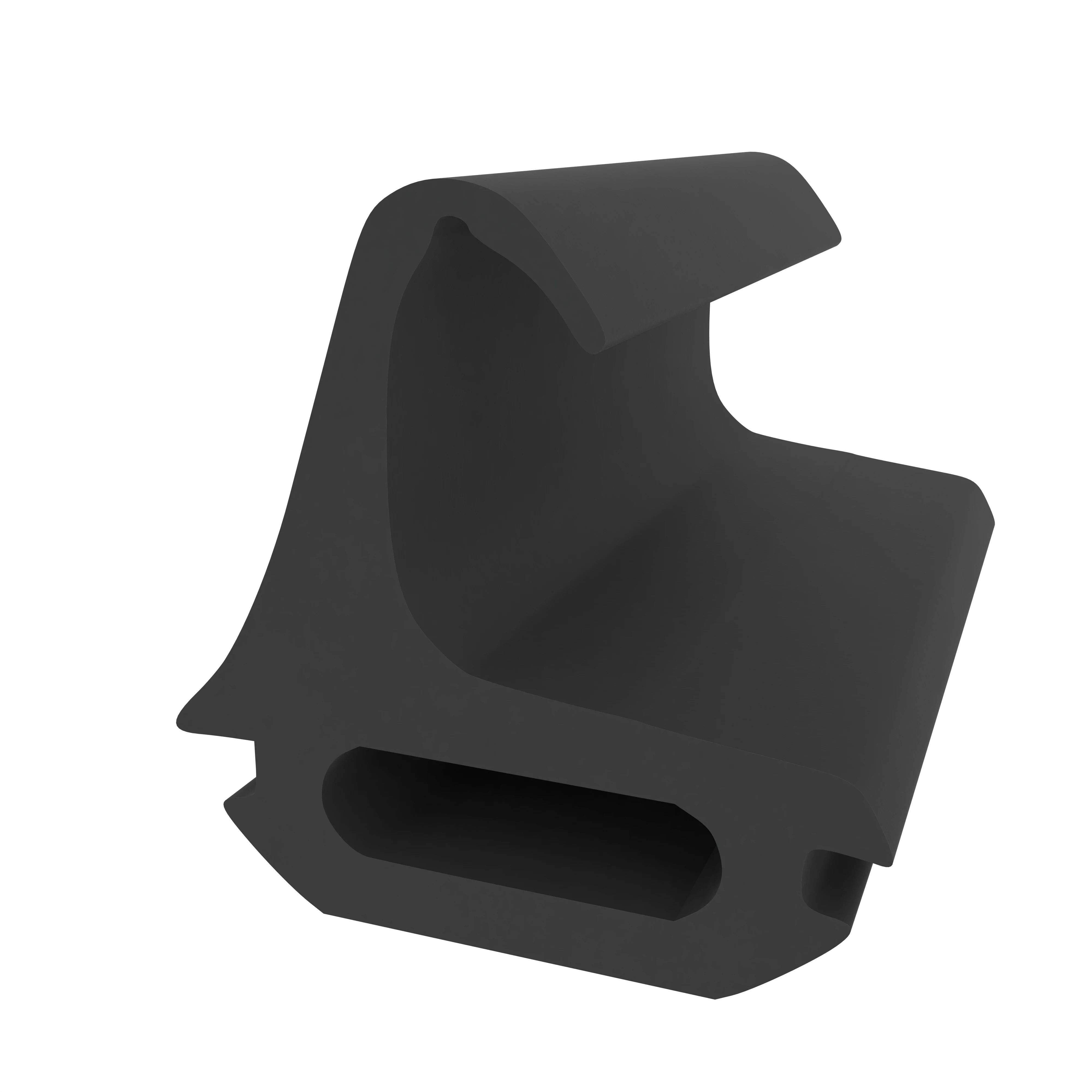 Türrahmen Dichtung - Mitteldichtung für Metall- und Alufenster | 19 mm Höhe | Farbe: schwarz