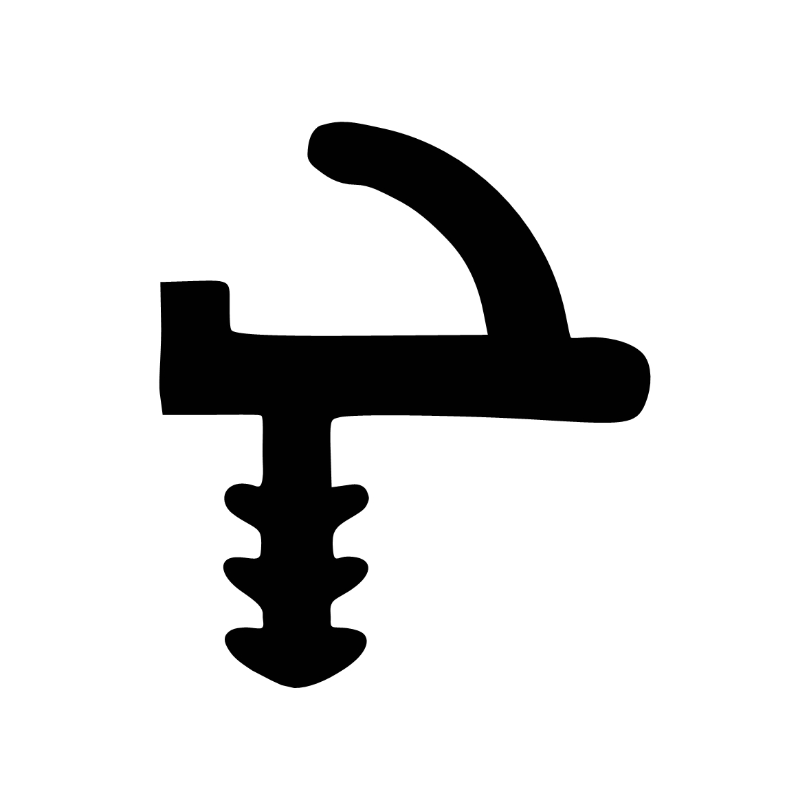 Türrahmen Dichtung - Holzzargendichtung für Haustüren | 12 mm Falzbreite | Farbe: braun