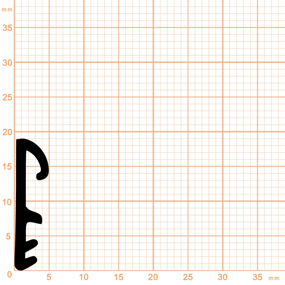 Flügelfalzdichtungen - Flügelfalzdichtung für Holzflügel und -zargen | 12 mm Falzhöhe | Farbe: weiß