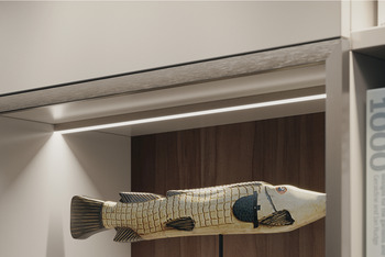 Beleuchtung - Unterbauprofil für Häfele Loox | Modell: Profil 2101 | Länge: 3000 mm