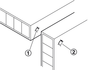 Verbinder & Bodenträger - Einteilverbinder Confirmat Senkkopf für Bohrloch Ø 4 mm