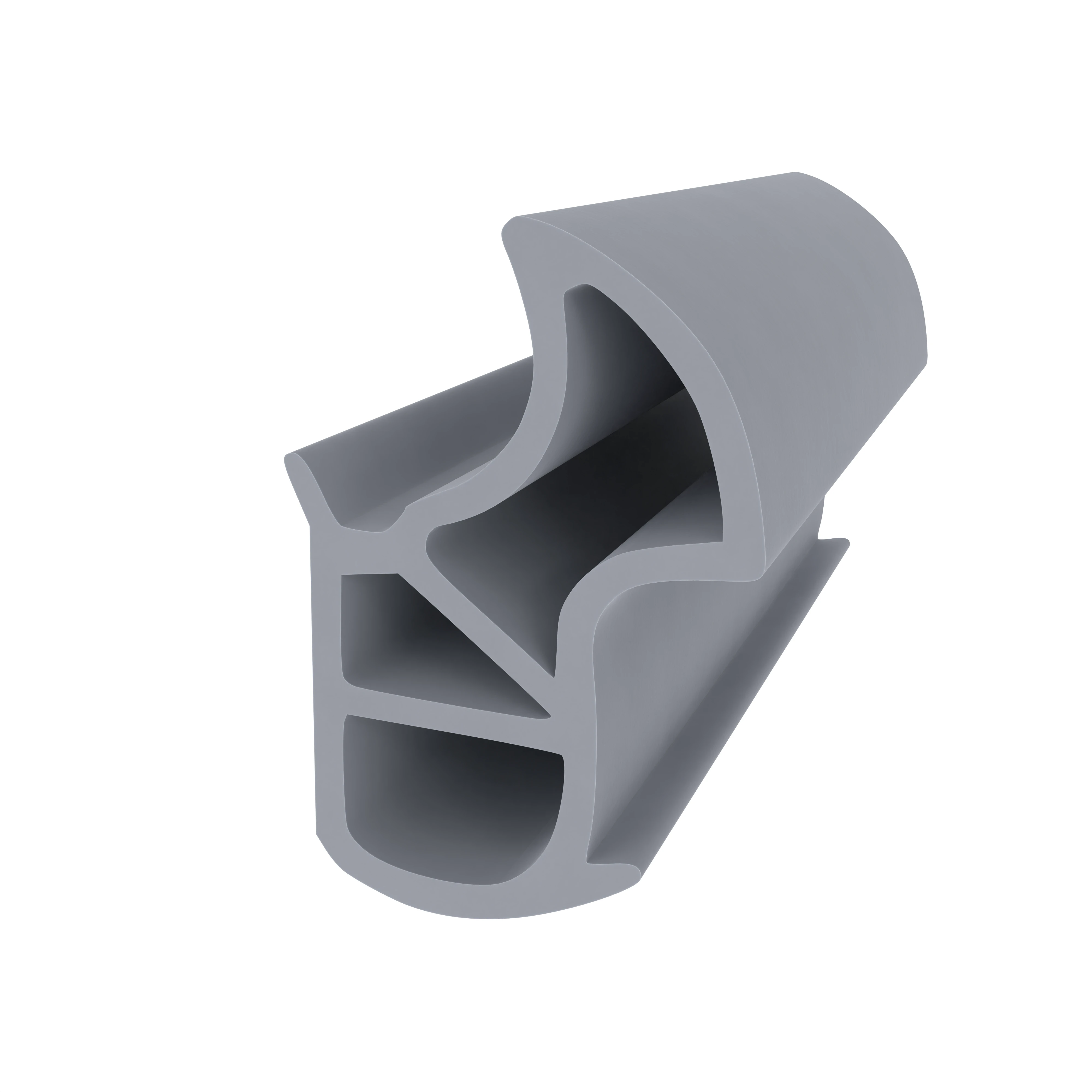 Stahlzargendichtung für Metallzargen | 25 mm Höhe | Farbe: grau