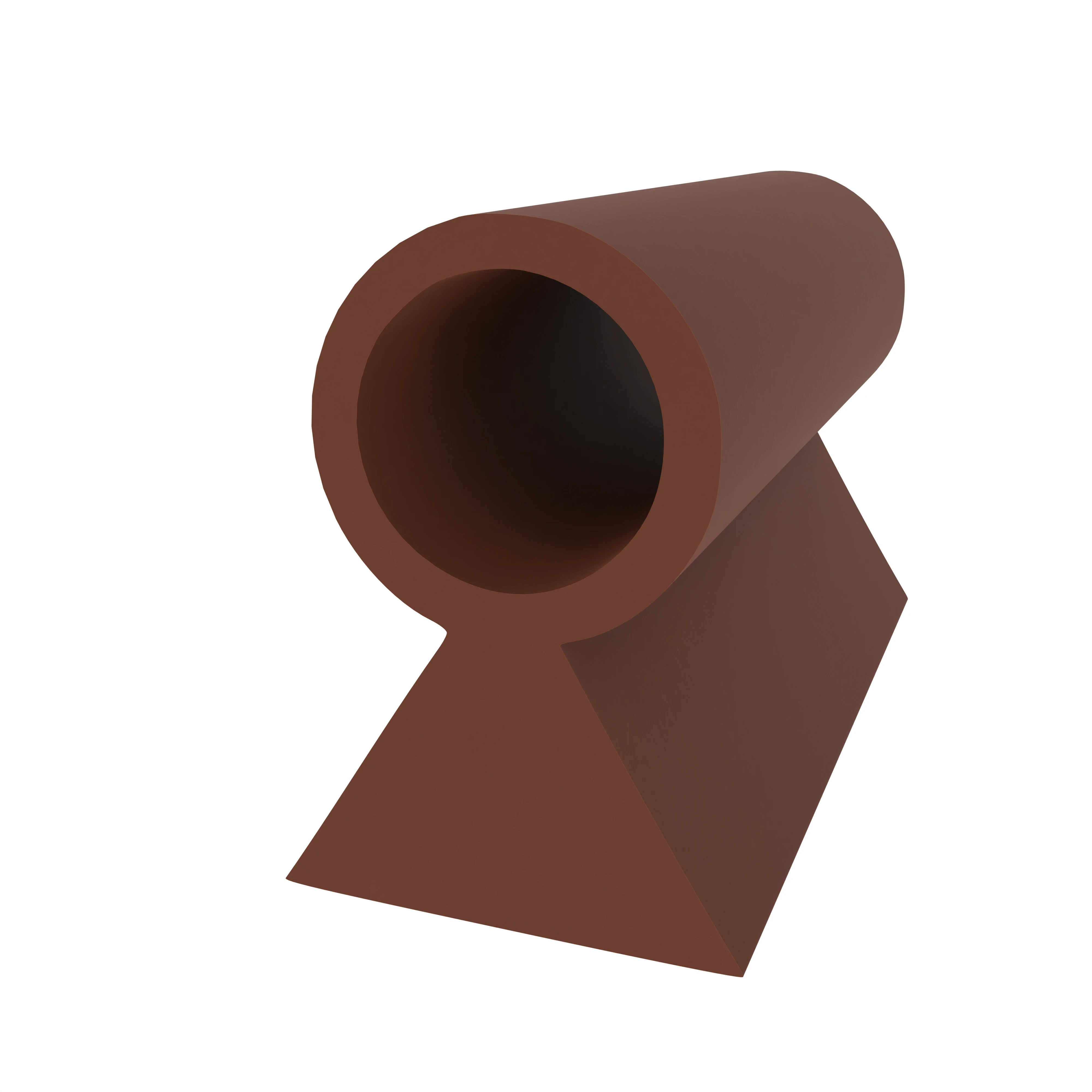 Türrahmen Dichtung - Schlauchdichtung für Stahltüren | 7 mm Höhe | Farbe: braun