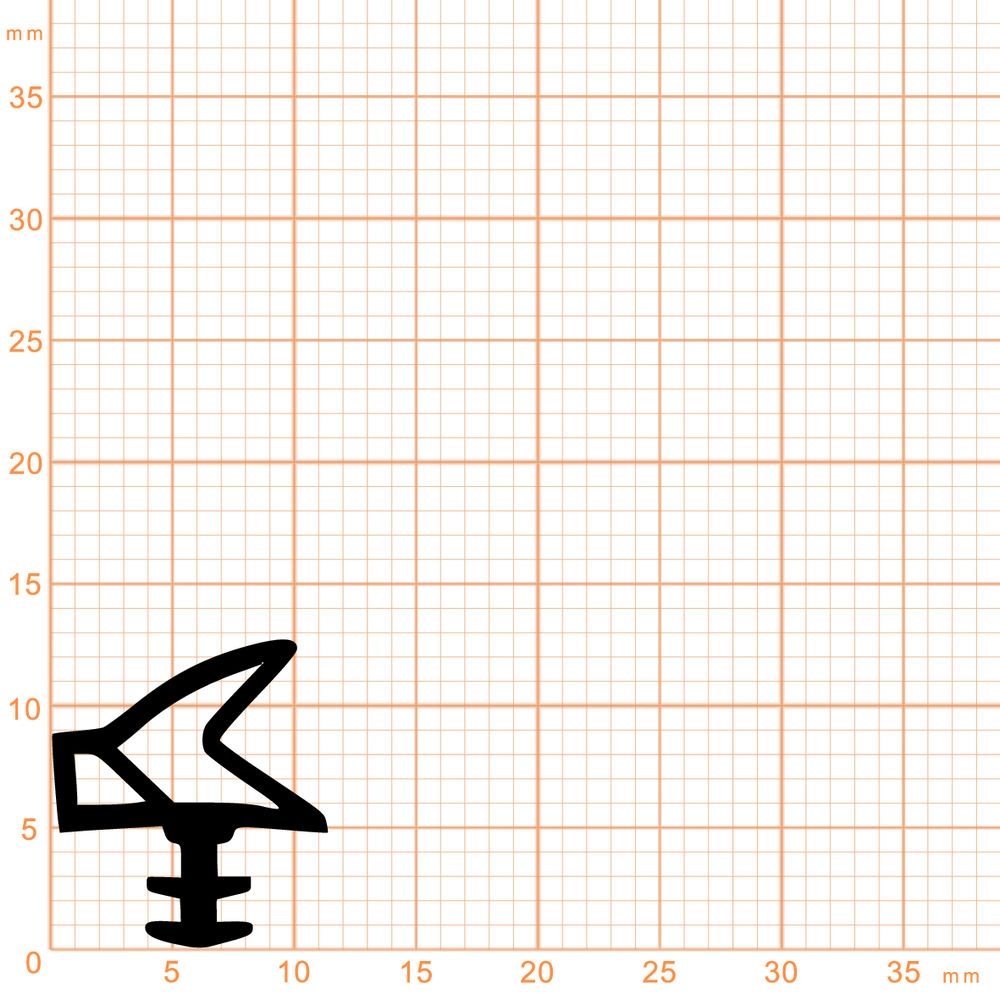 Türrahmen Dichtung - Holzzargendichtung für Haustüren | 4 Nutbreite | Farbe: beige