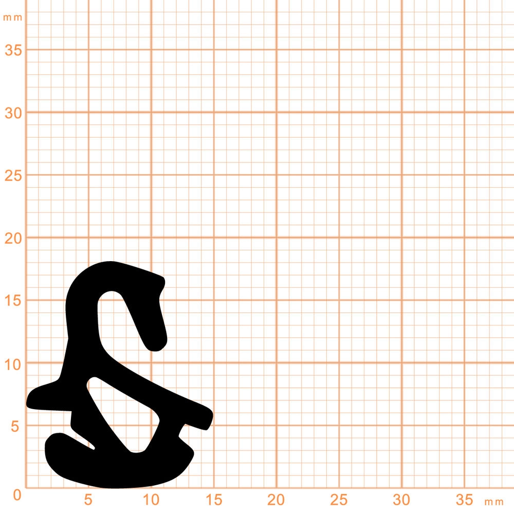 Mitteldichtung für Kunststofffenster | 18 mm Höhe | Farbe: schwarz