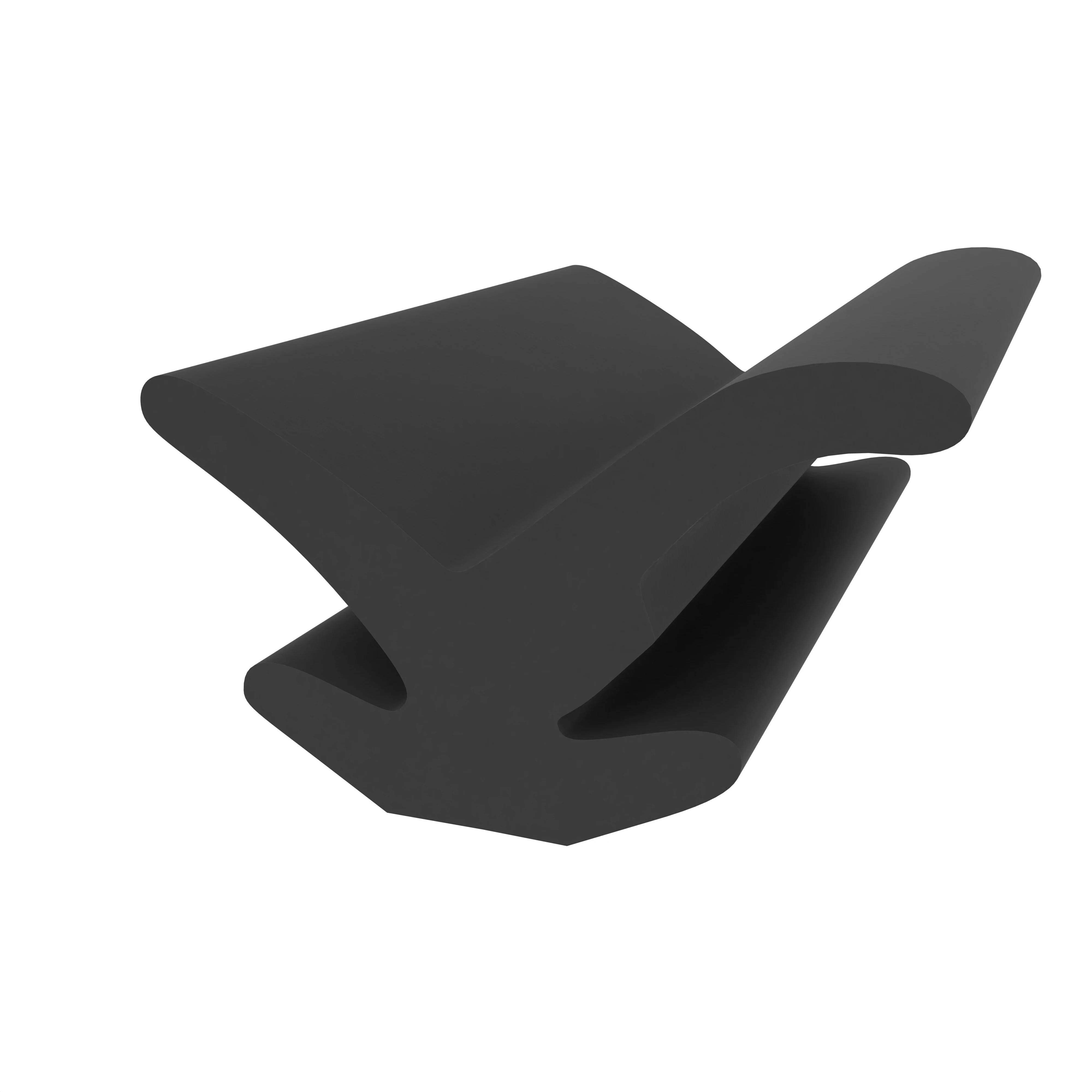 Lippendichtungen - Anschlagdichtung mit Lippe und profiliertem Fuß | 6 mm Höhe | Farbe: schwarz