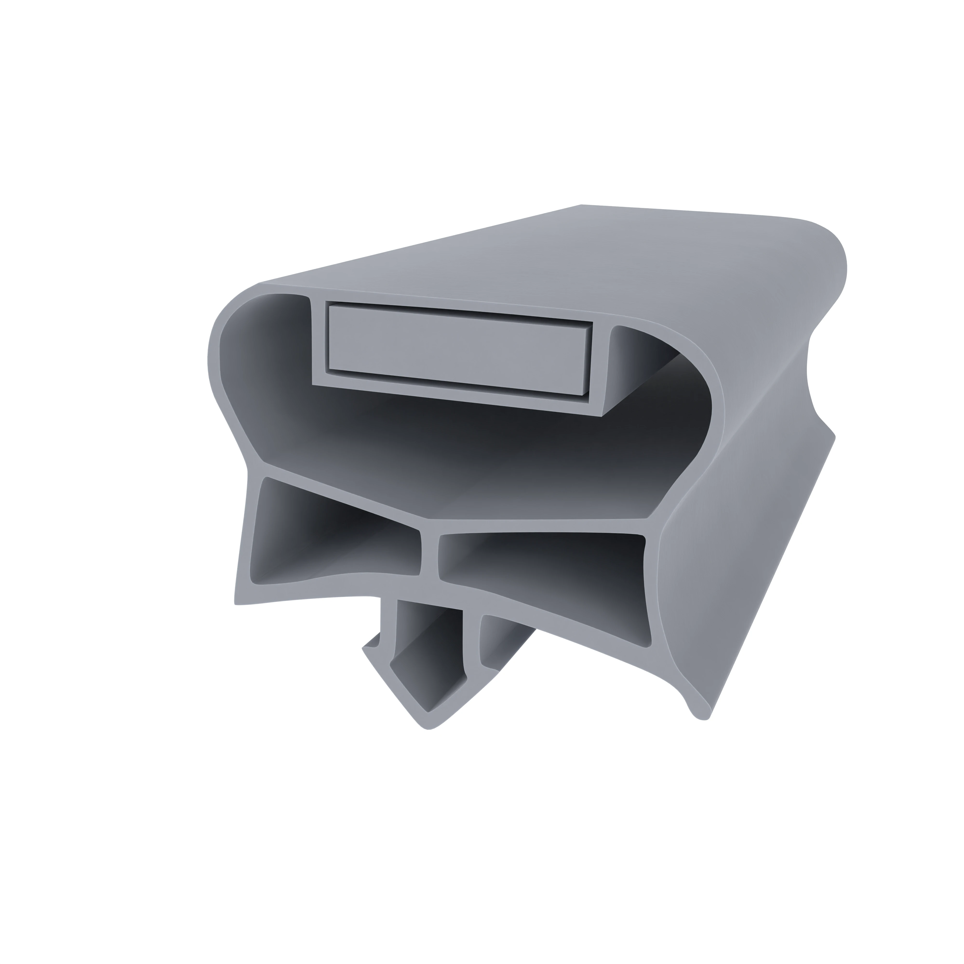 Kühlschrankdichtungen - Kühlschrankdichtungsrahmen | Höhe: 18,5 mm | Farbe: grau