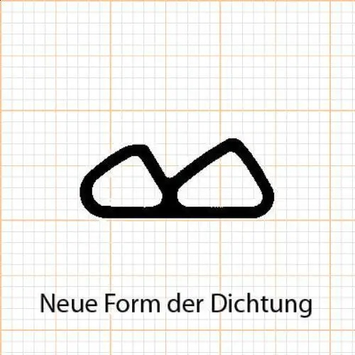Türrahmen Dichtung - Stahlzargendichtung für Stahlrahmen | 18 mm Breite | Farbe: weiß