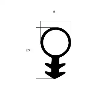 Türrahmen Dichtung - Schlauchdichtung für Holzfenster und -türen | 6 mm Durchmesser | Farbe: weiß