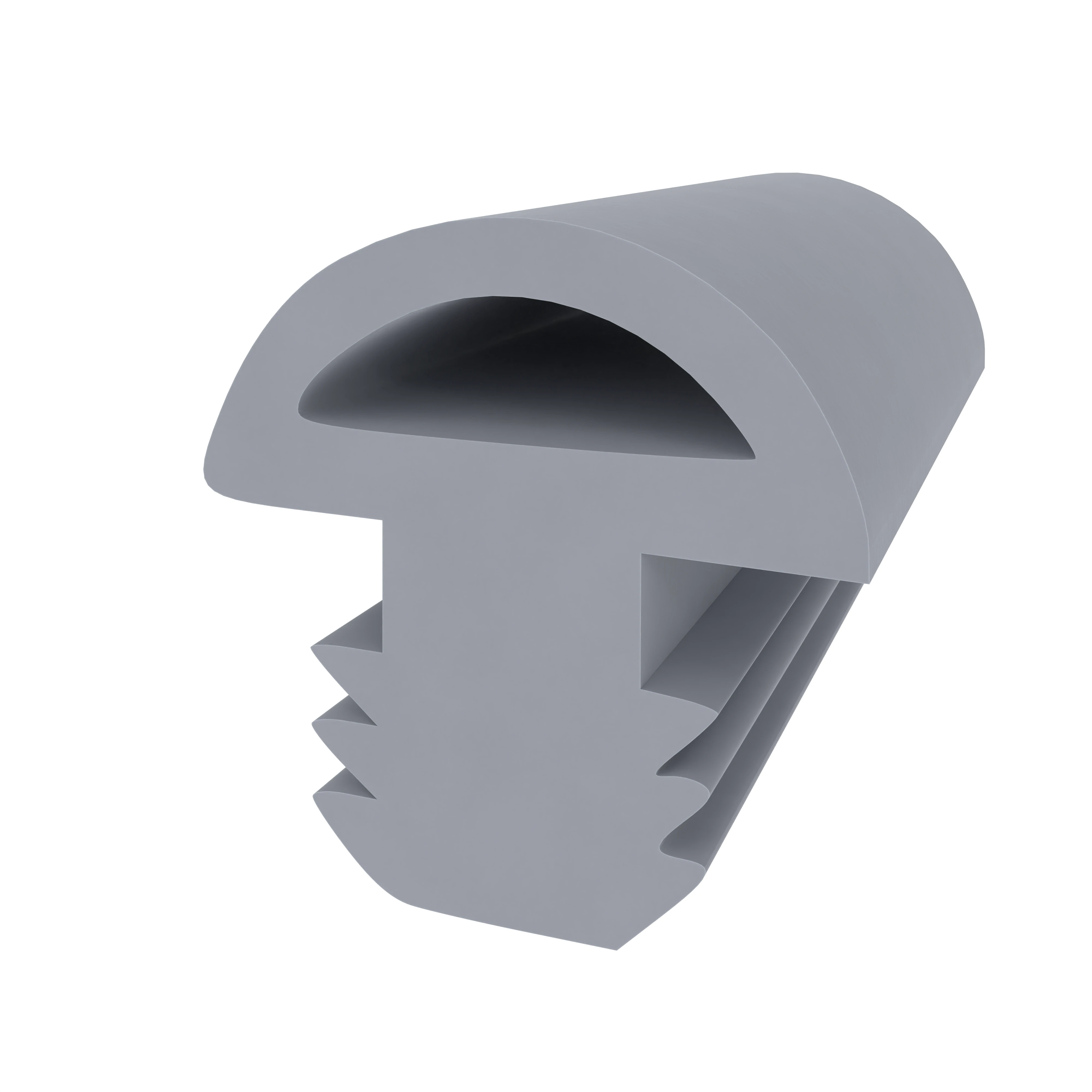 Stahlzargendichtung für Stahlrahmen | 8 mm Breite | Farbe: grau