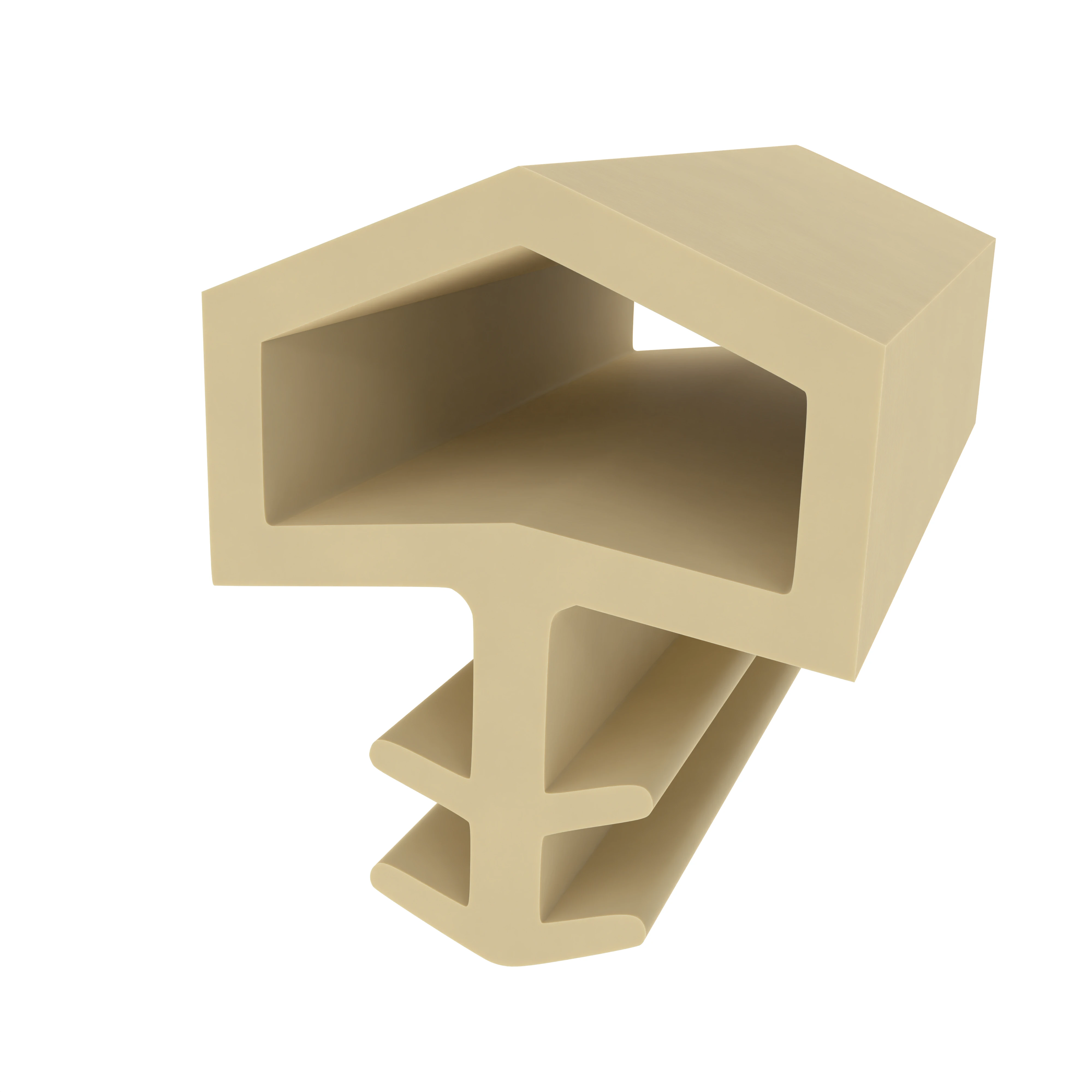Türrahmen Dichtung - Holzzargendichtung für Zimmertüren | 4,5 mm Nut | Farbe: beige